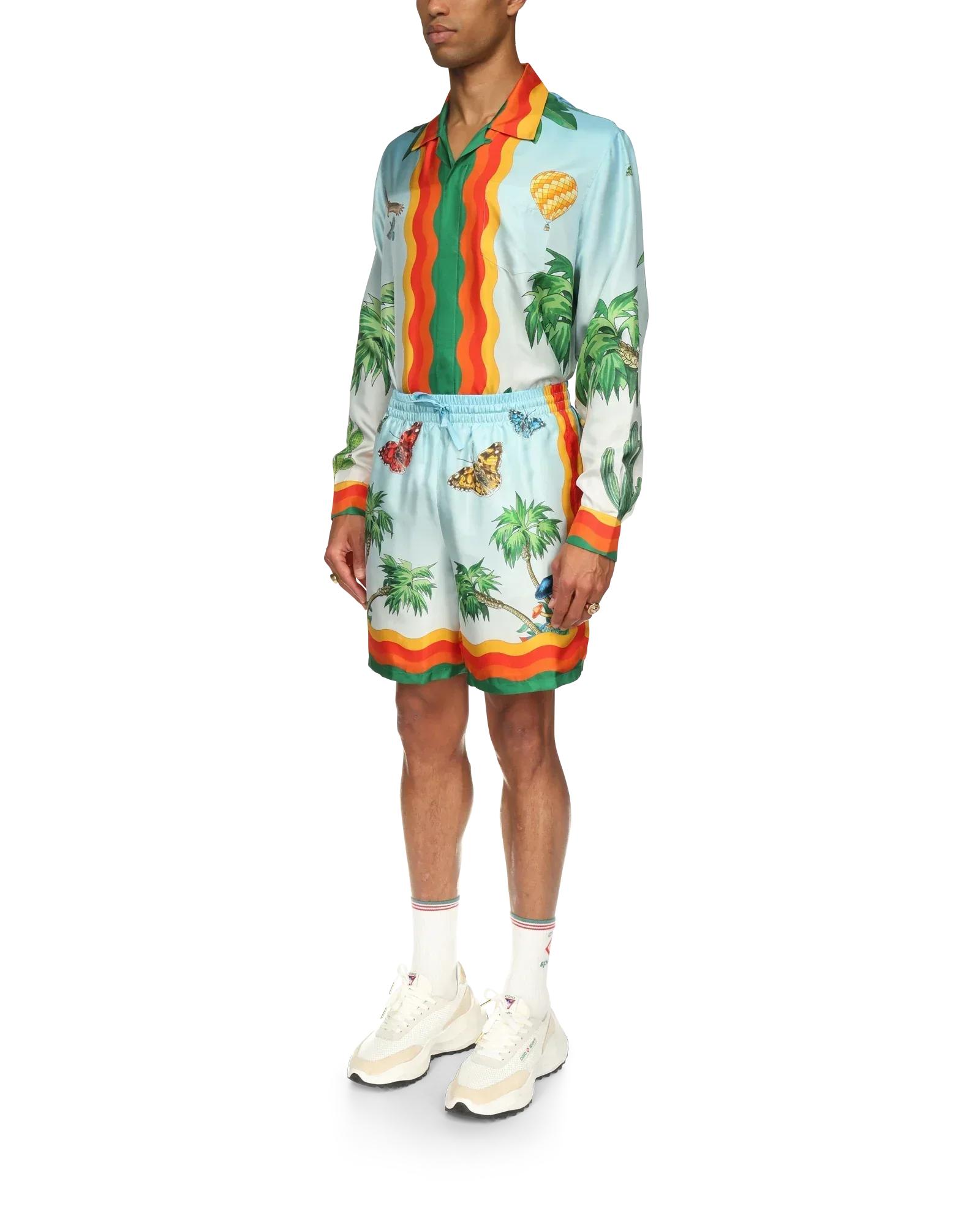 Palm Springs Tennis Club Silk Shorts | Casablanca Paris | Image 3