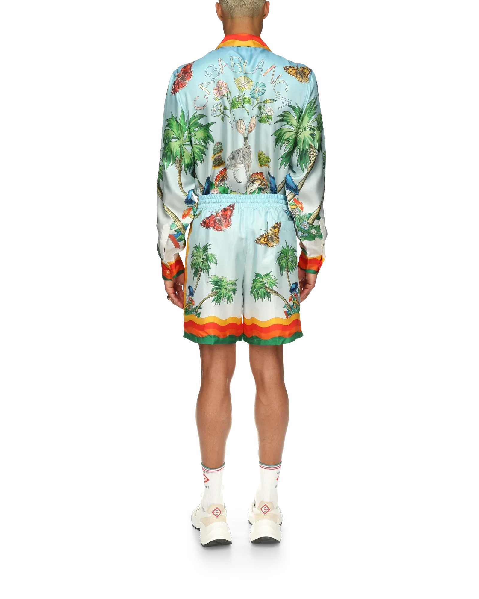 Palm Springs Tennis Club Silk Shorts | Casablanca Paris | Image 4