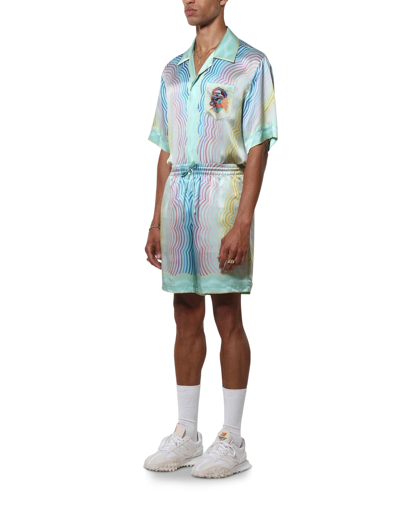 Masao San Silk Shorts | Casablanca Paris | Image 3