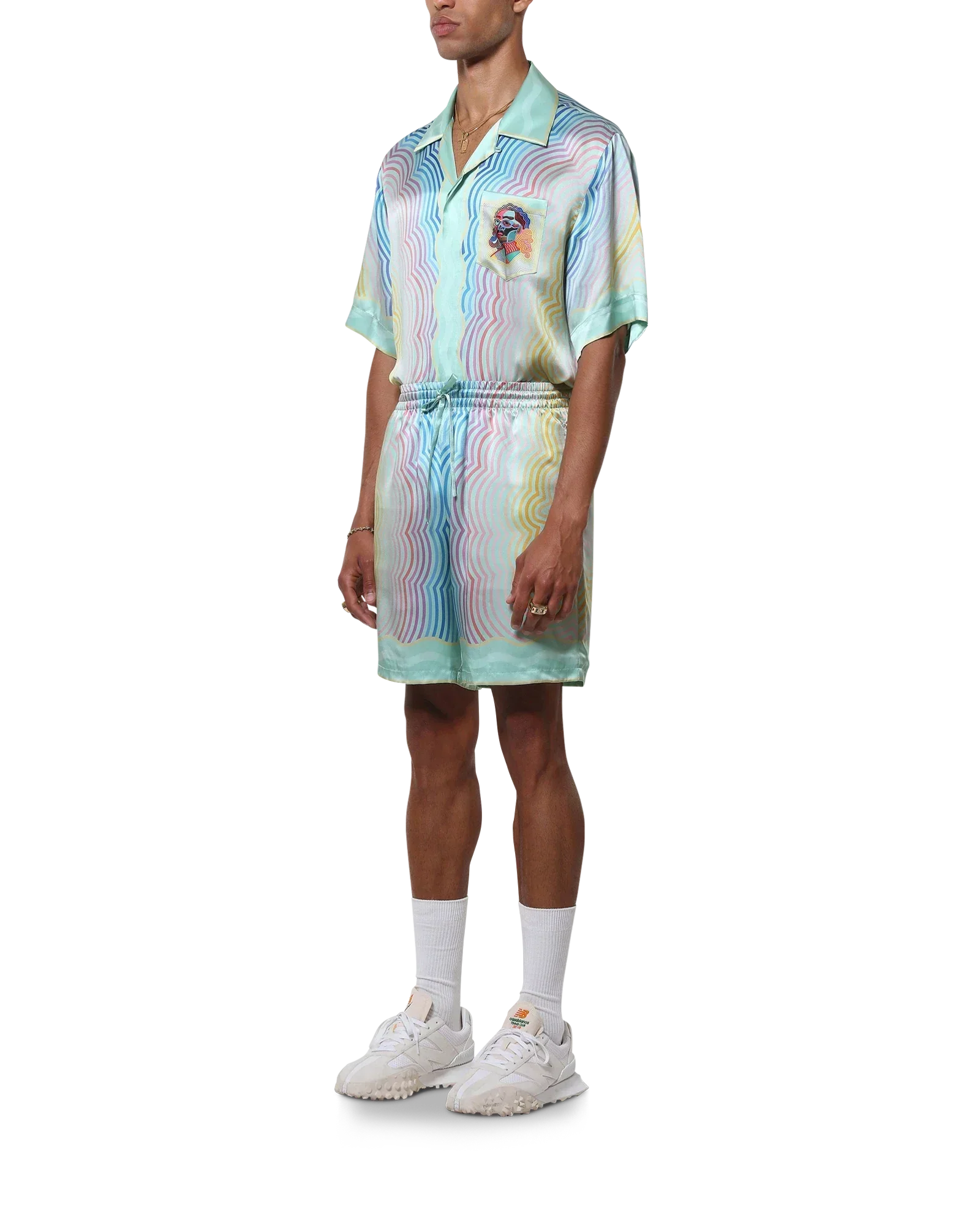Masao San Silk Shorts | Casablanca Paris | Image 3