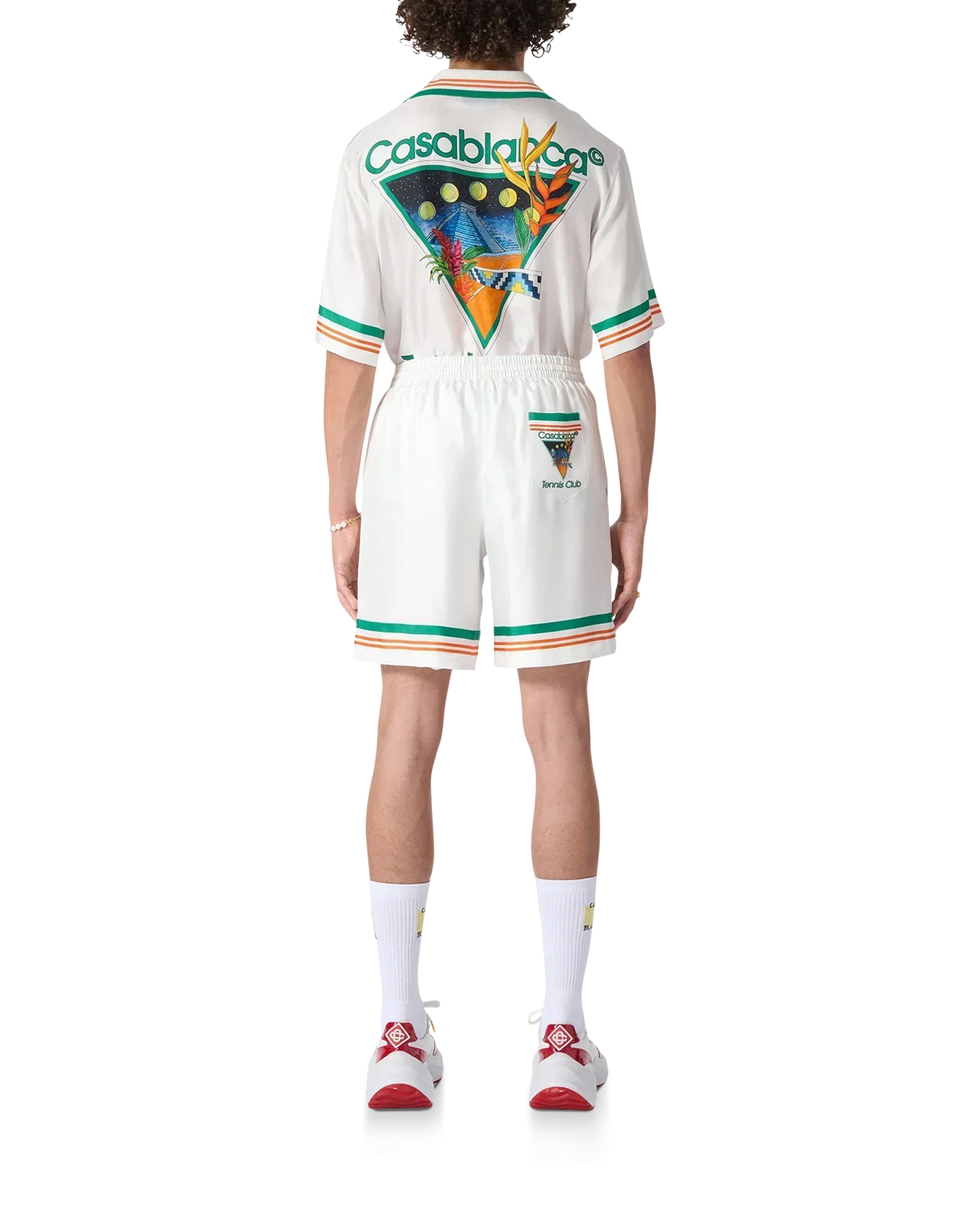 Tennis Club Icon Silk Shorts | Casablanca Paris | Image 3