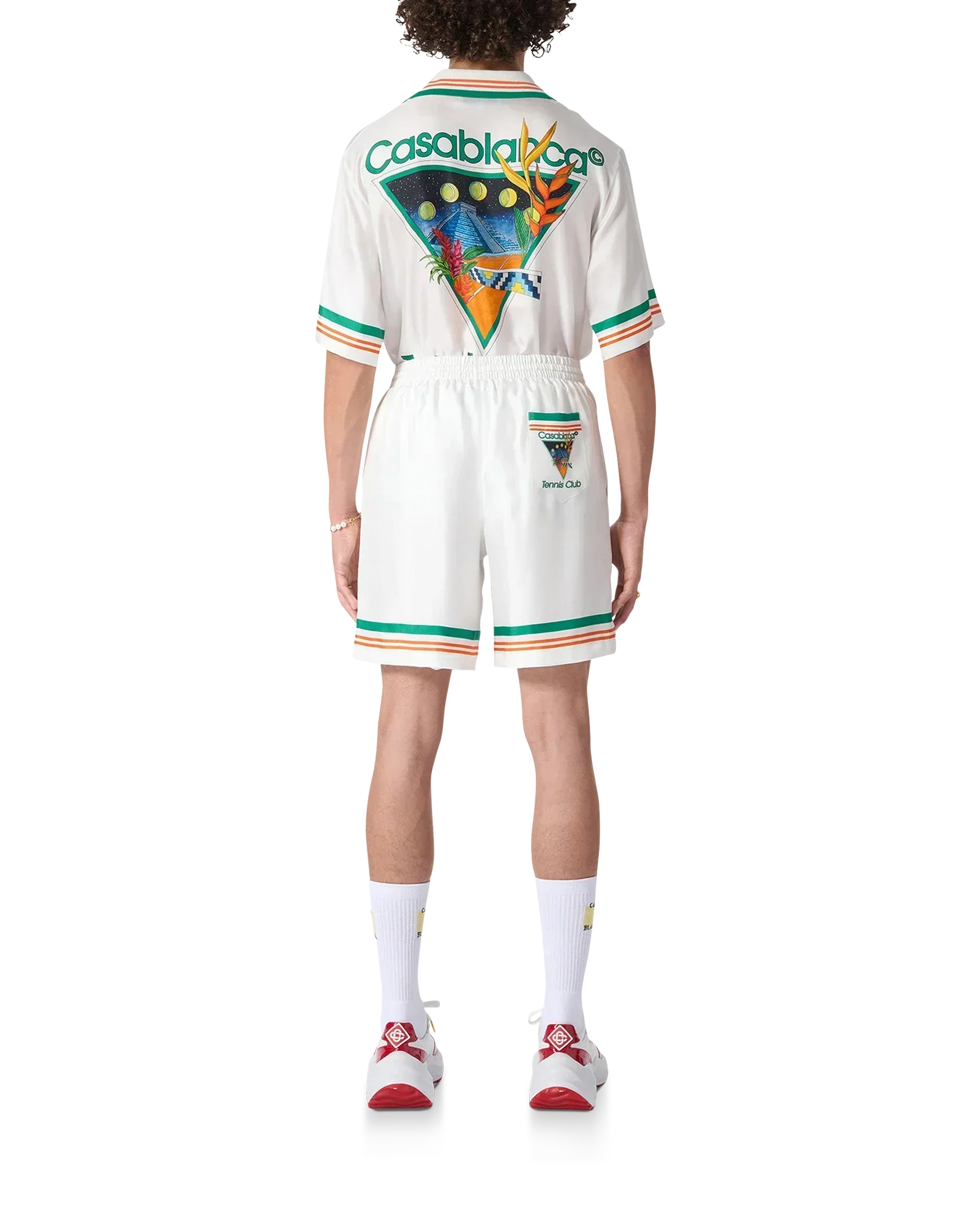 Tennis Club Icon Silk Shorts | Casablanca Paris | Image 3