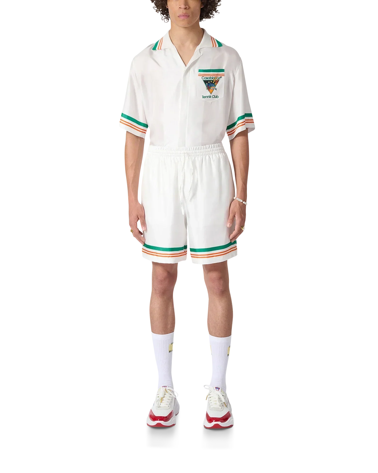 Tennis Club Icon Silk Shorts | Casablanca Paris | Image 4