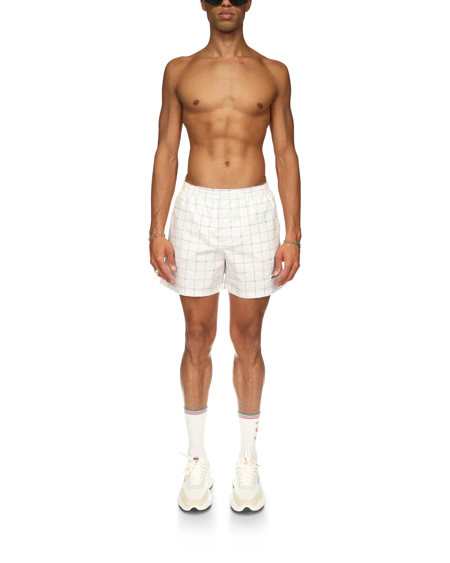 Tennis Check Swim Trunks | Casablanca Paris | Image 2