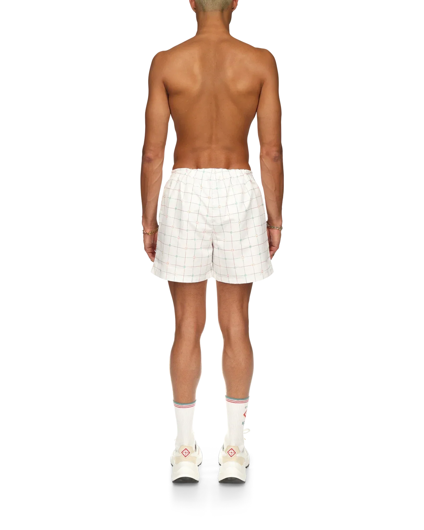 Tennis Check Swim Trunks | Casablanca Paris | Image 3
