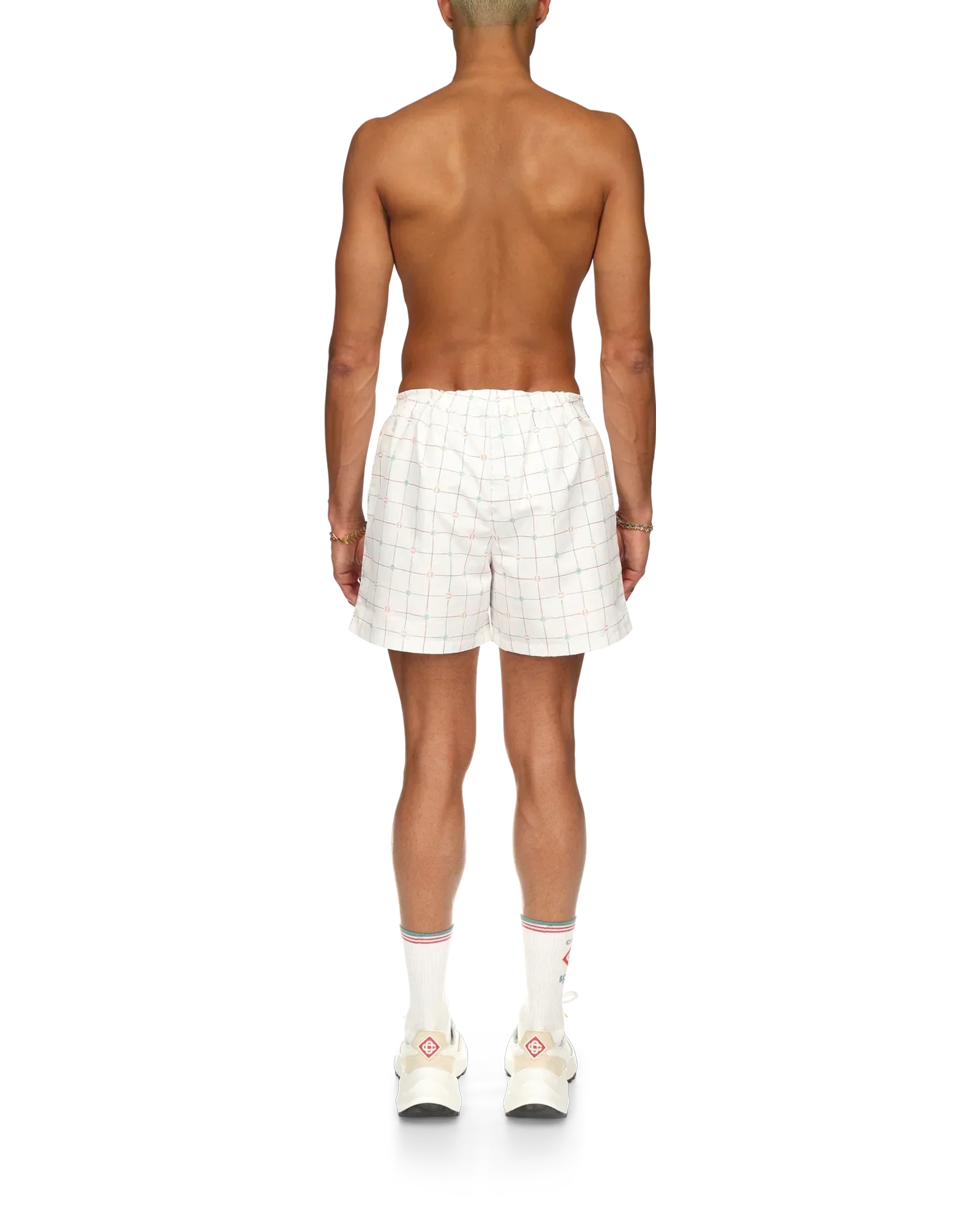Tennis Check Swim Trunks | Casablanca Paris | Image 3