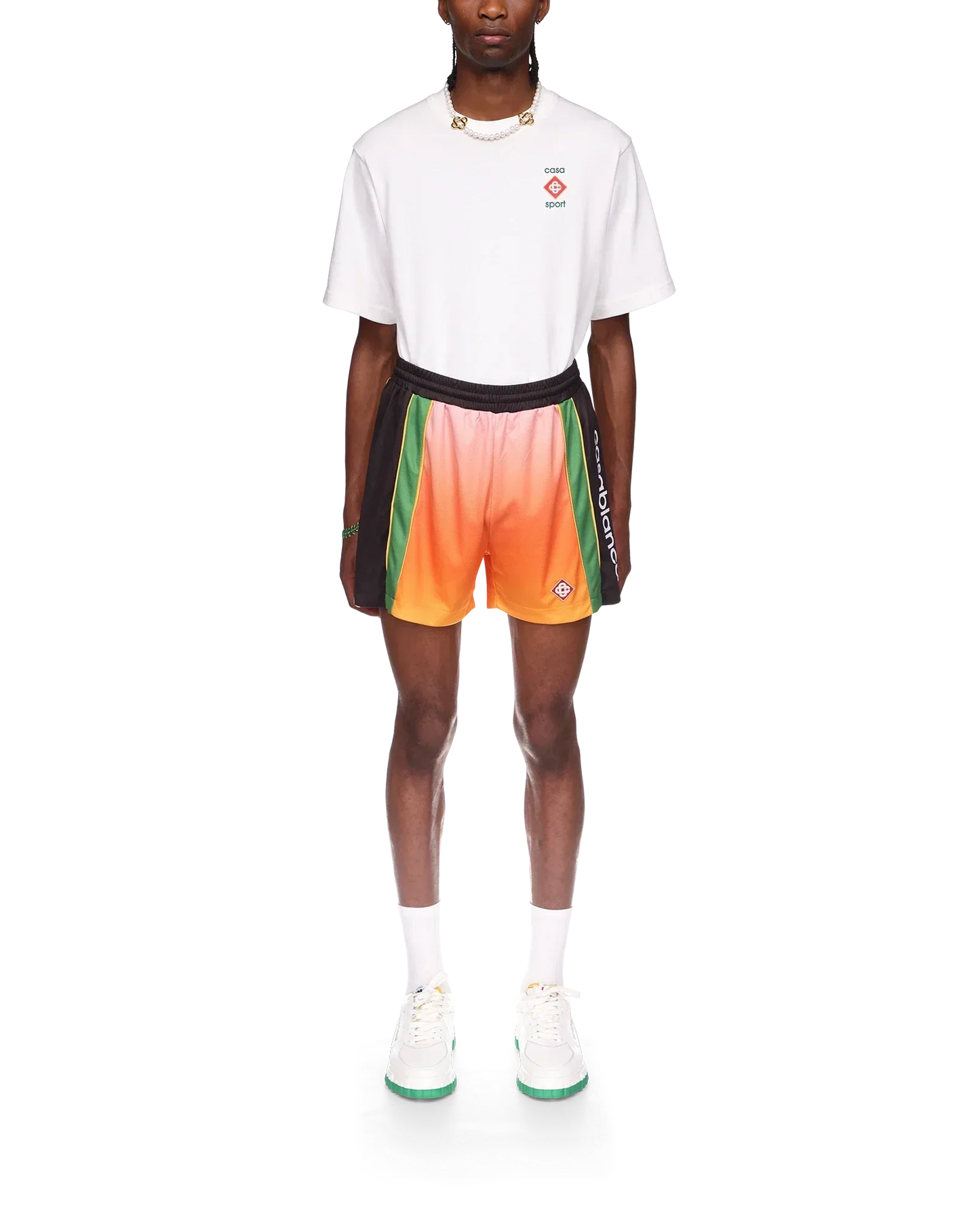 Gradient Football Shorts | Casablanca Paris | Image 2