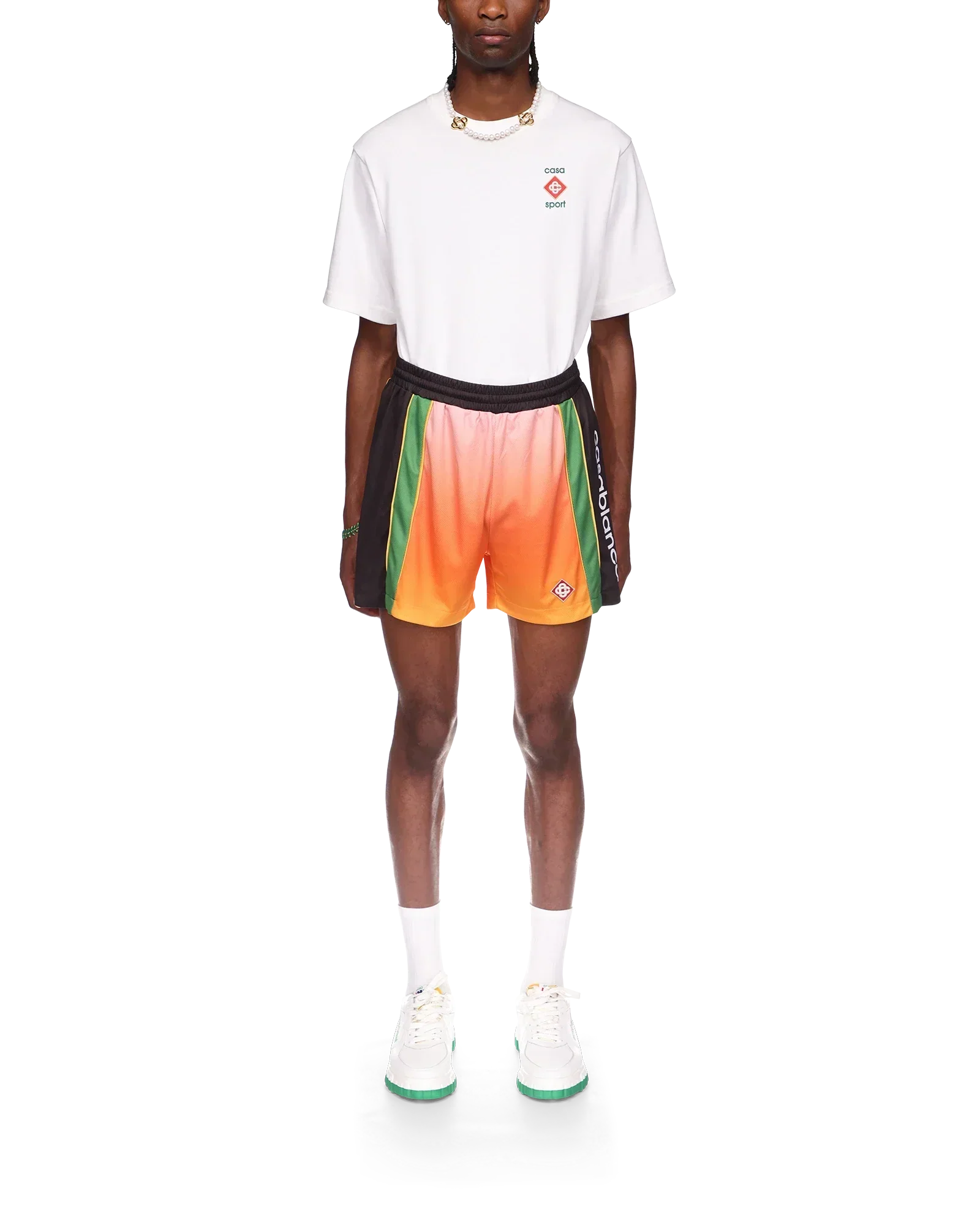 Gradient Football Shorts | Casablanca Paris | Image 2