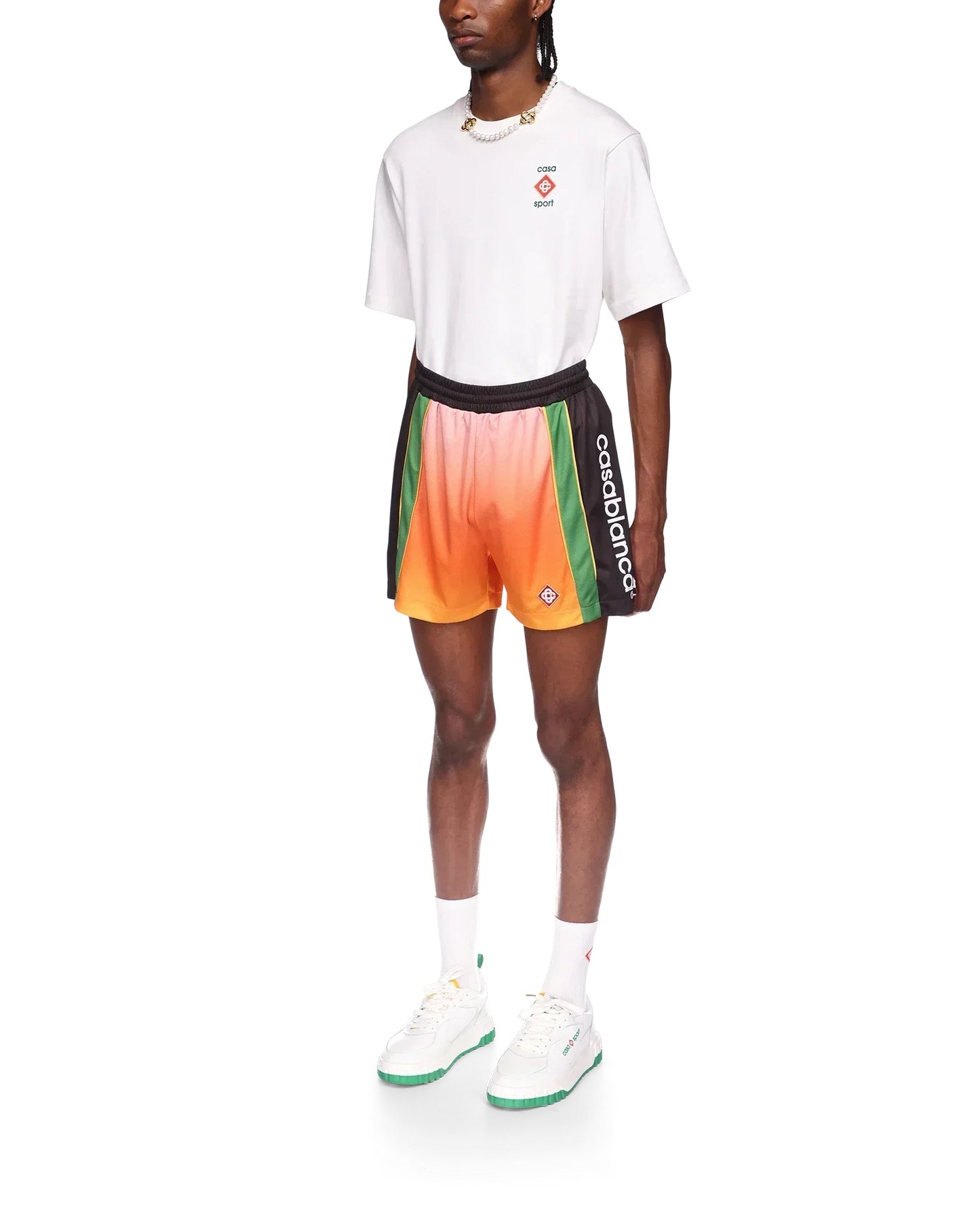 Gradient Football Shorts | Casablanca Paris | Image 3