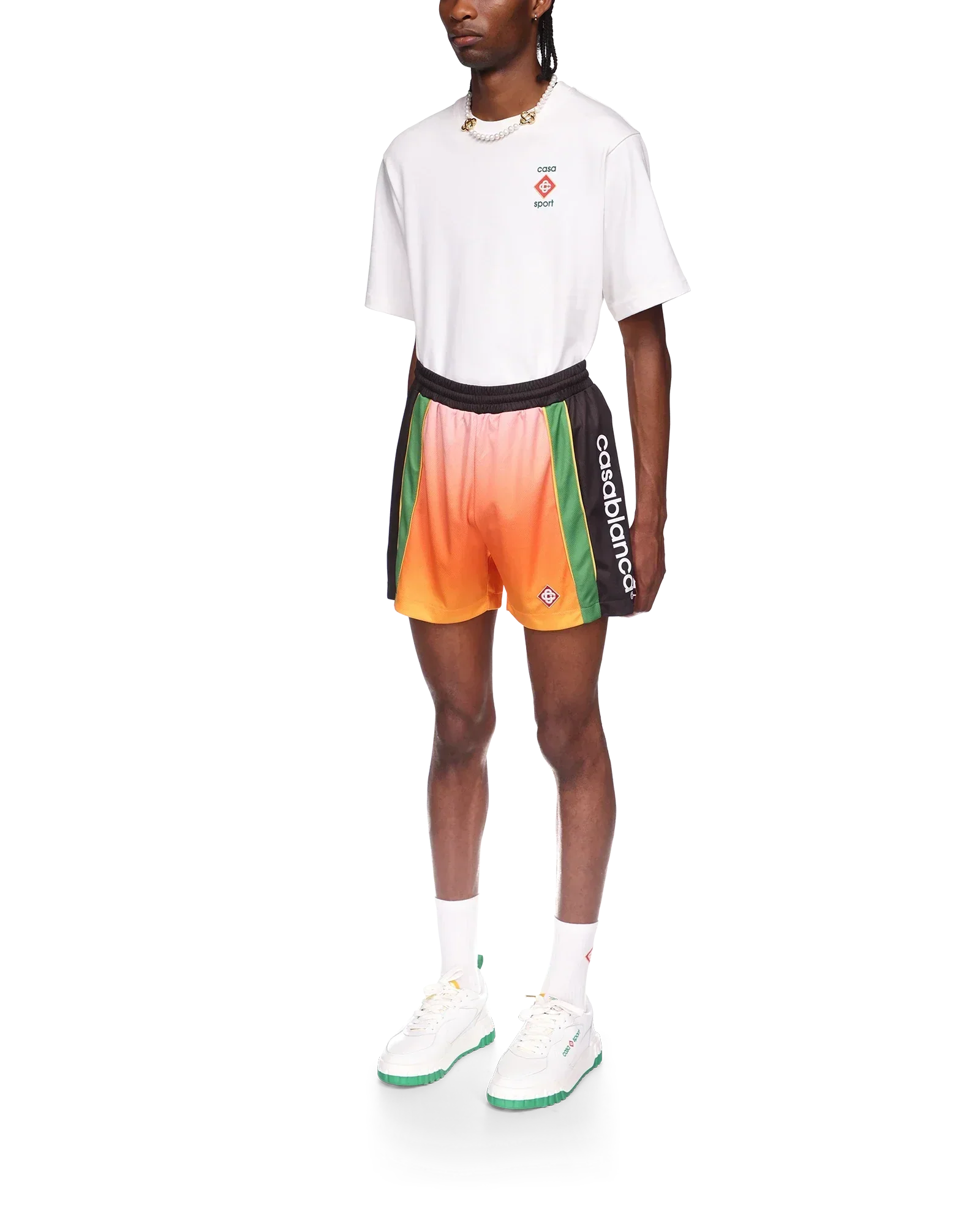 Gradient Football Shorts | Casablanca Paris | Image 3