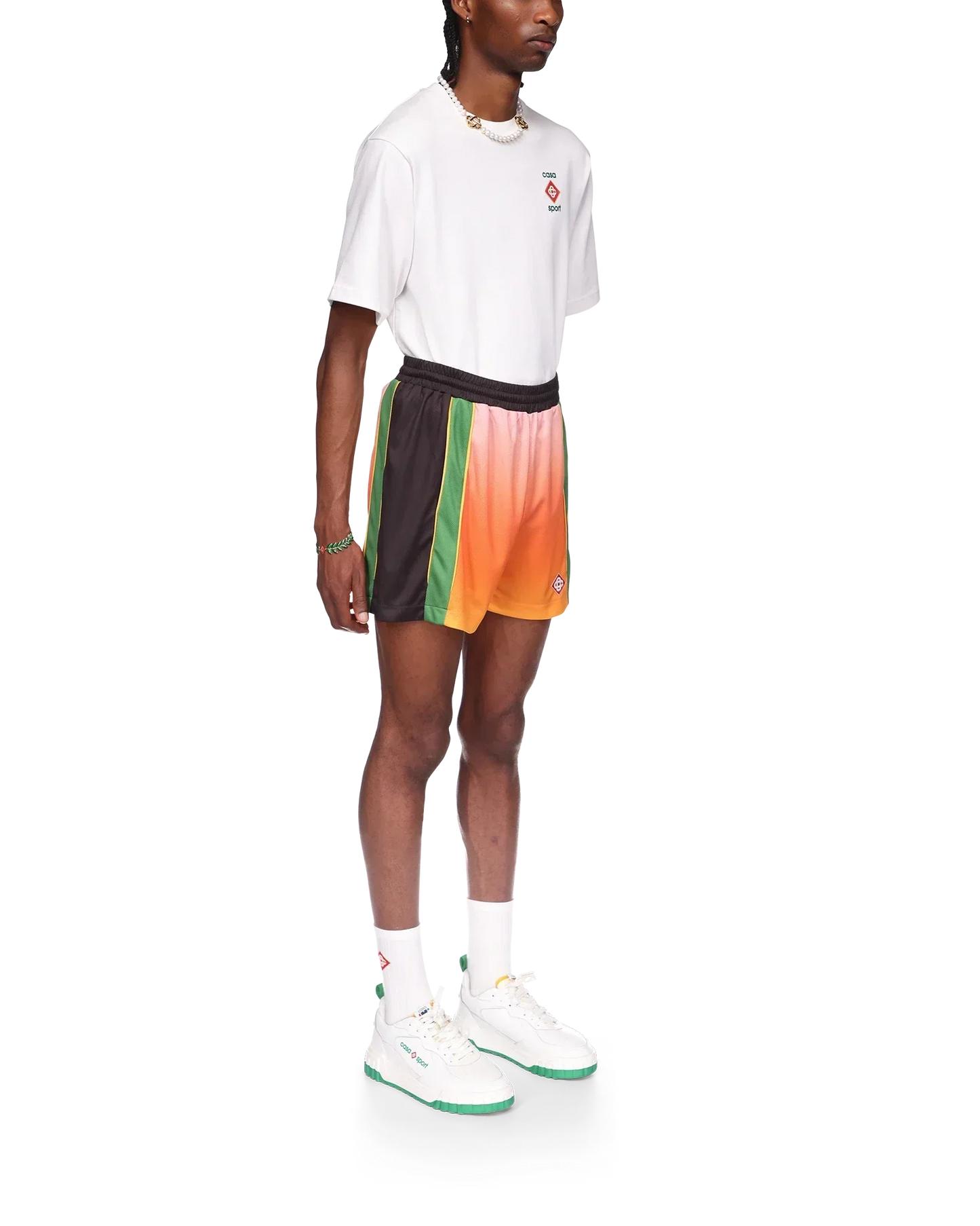 Gradient Football Shorts | Casablanca Paris | Image 5