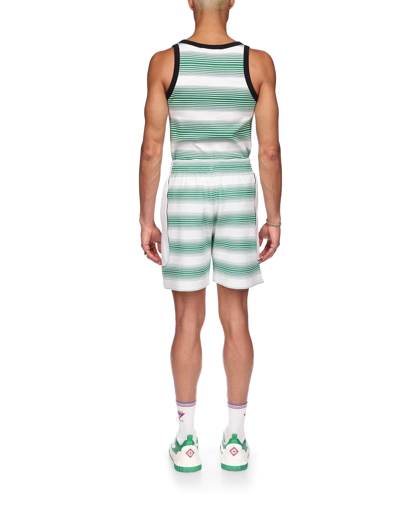 Gradient Stripe Sweatshorts | Casablanca Paris | Image 4