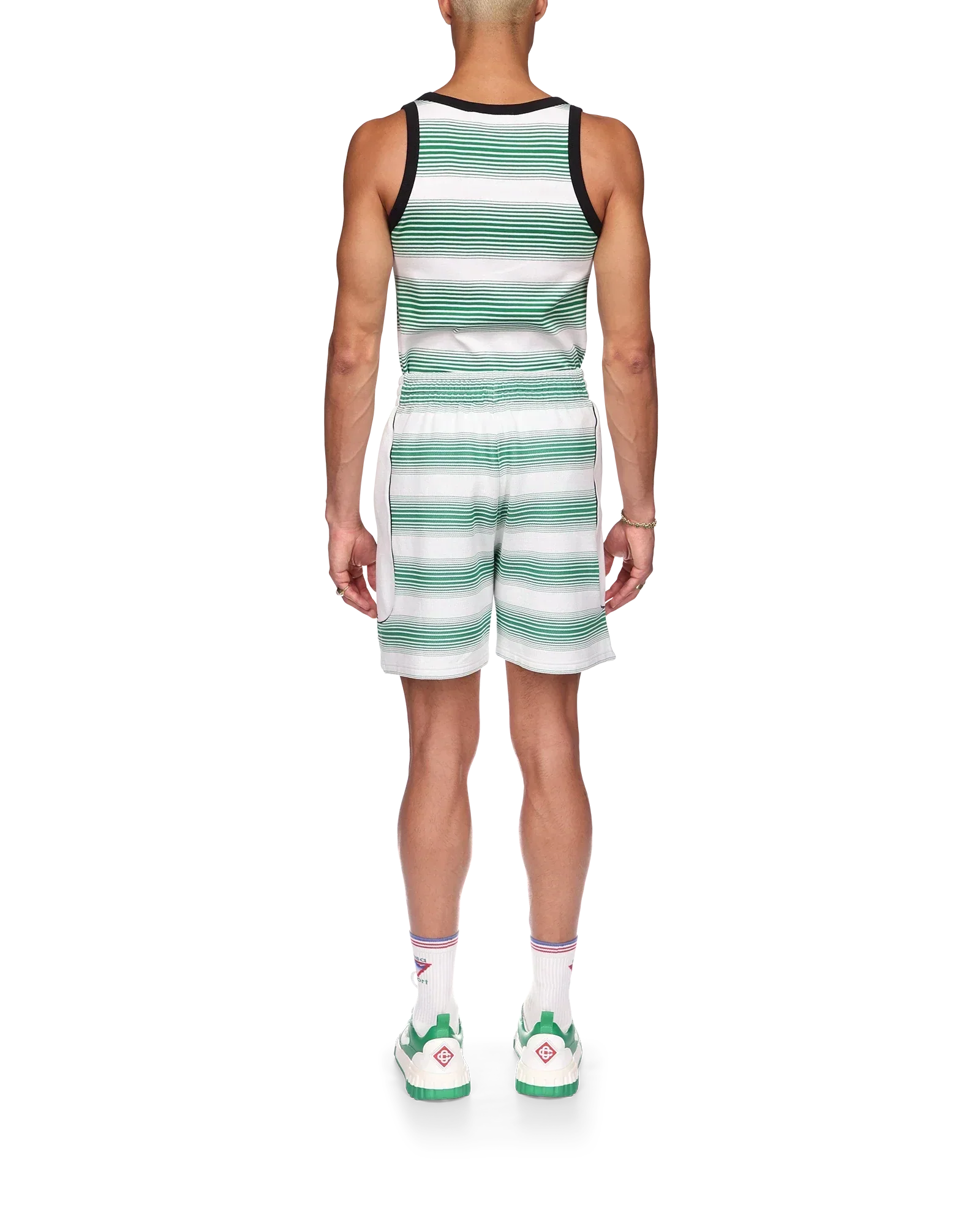 Gradient Stripe Sweatshorts | Casablanca Paris | Image 4
