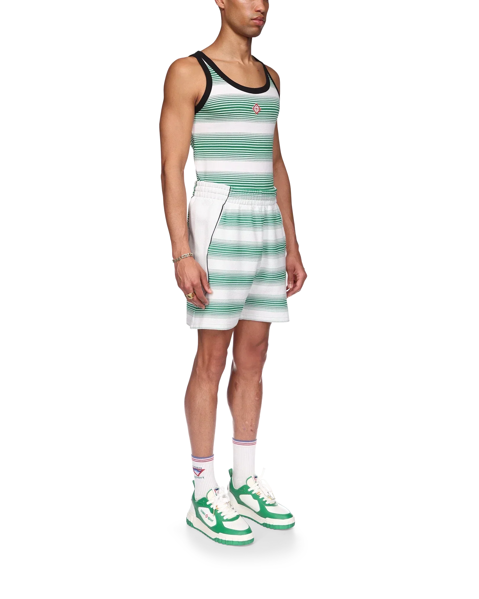 Gradient Stripe Sweatshorts | Casablanca Paris | Image 5