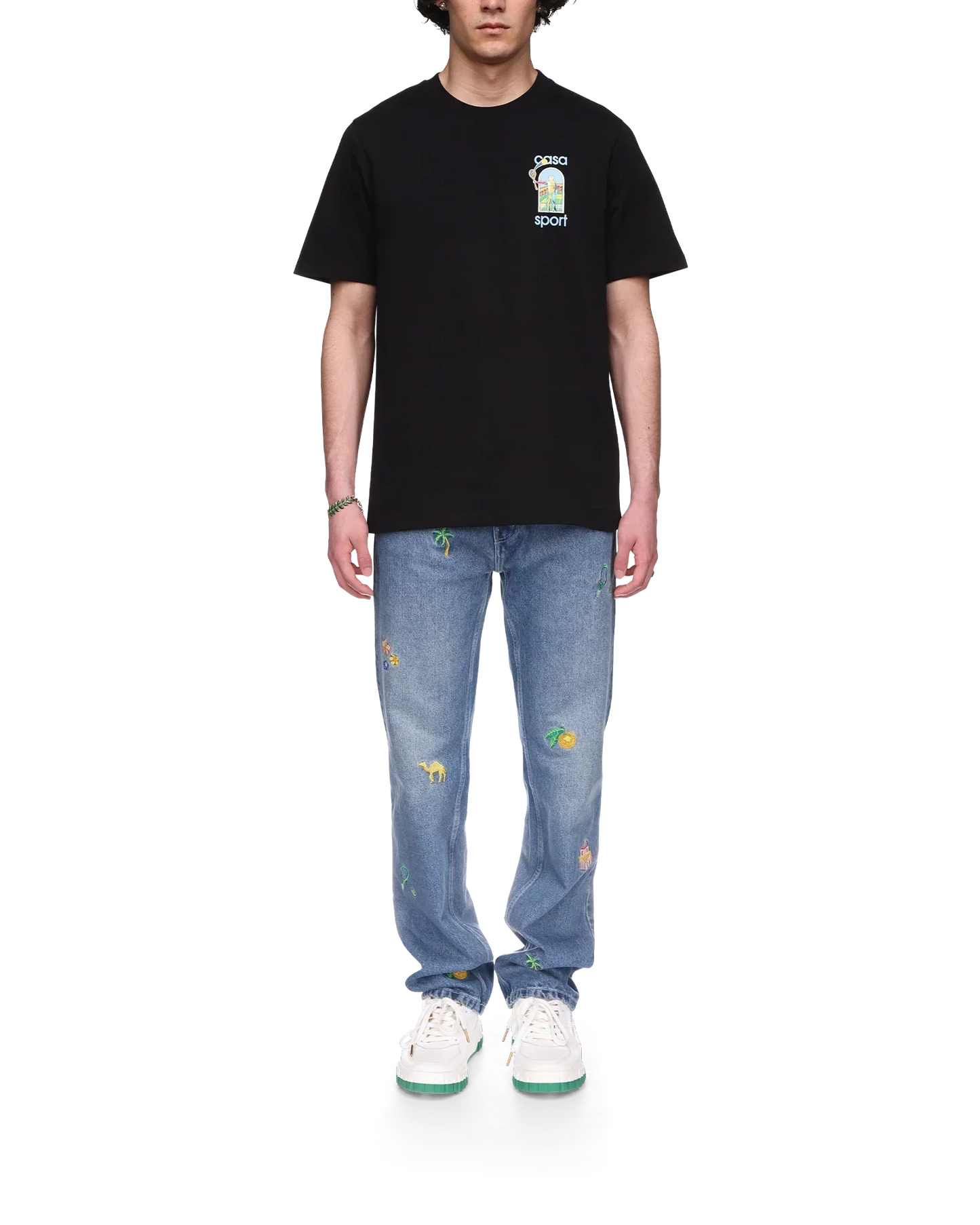Le Jeu Colore Short Sleeve T-Shirt | Casablanca Paris | Image 2