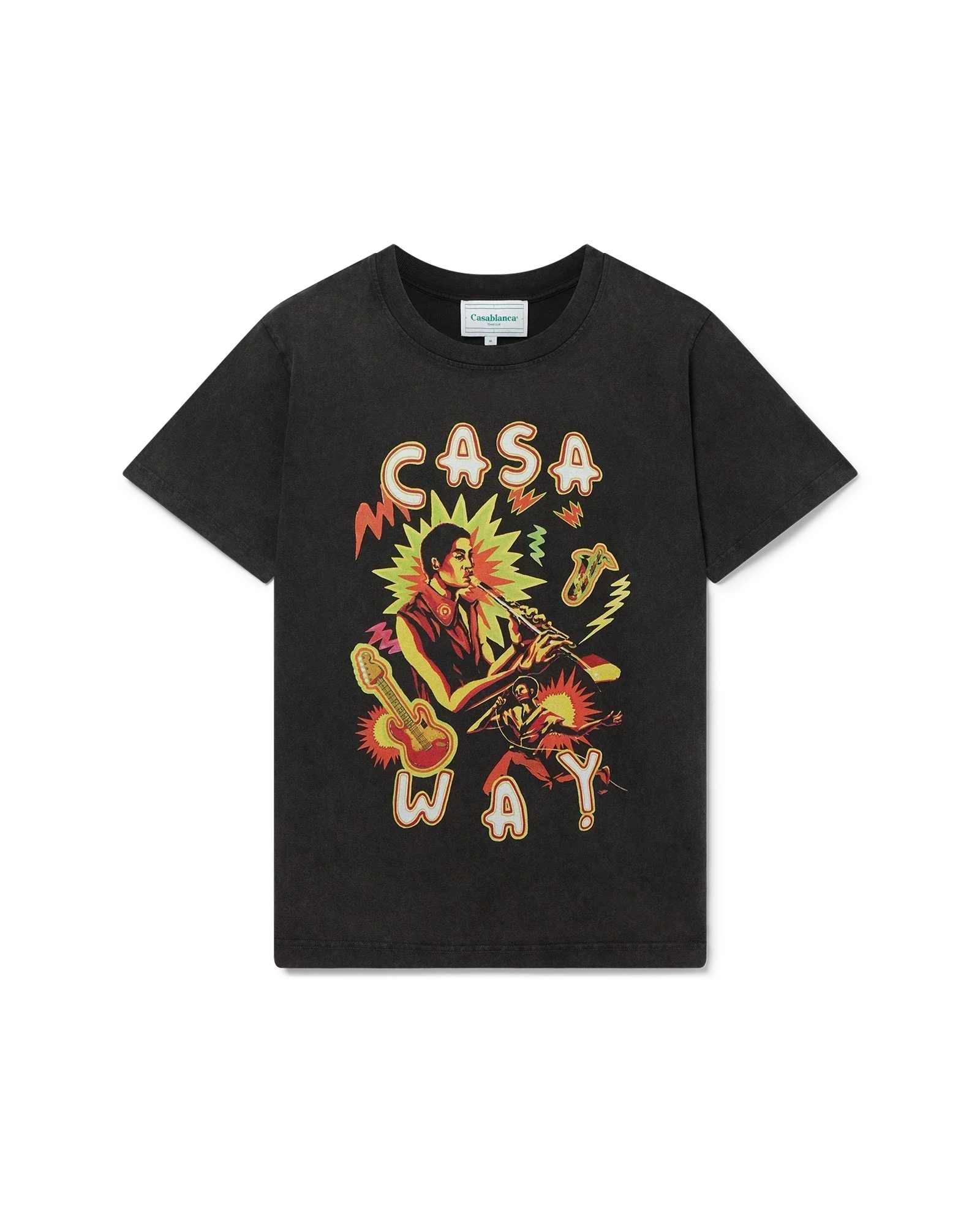 Music For The People Short Sleeve T-Shirt | Casablanca Paris | Image 1