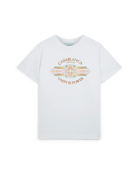 Unity Is Power Short Sleeve T-Shirt | Casablanca Paris | Image 1