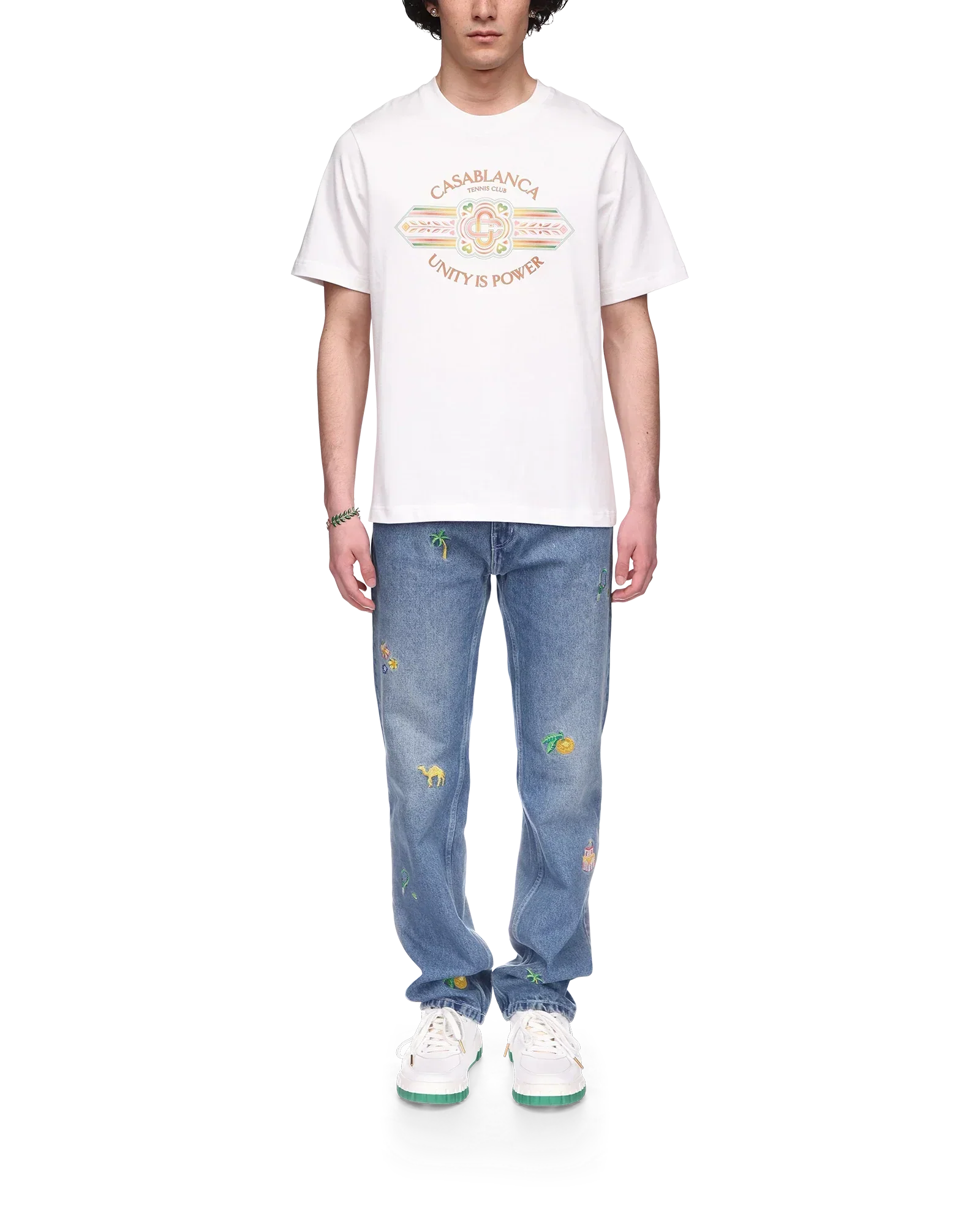 Unity Is Power Short Sleeve T-Shirt | Casablanca Paris | Image 2