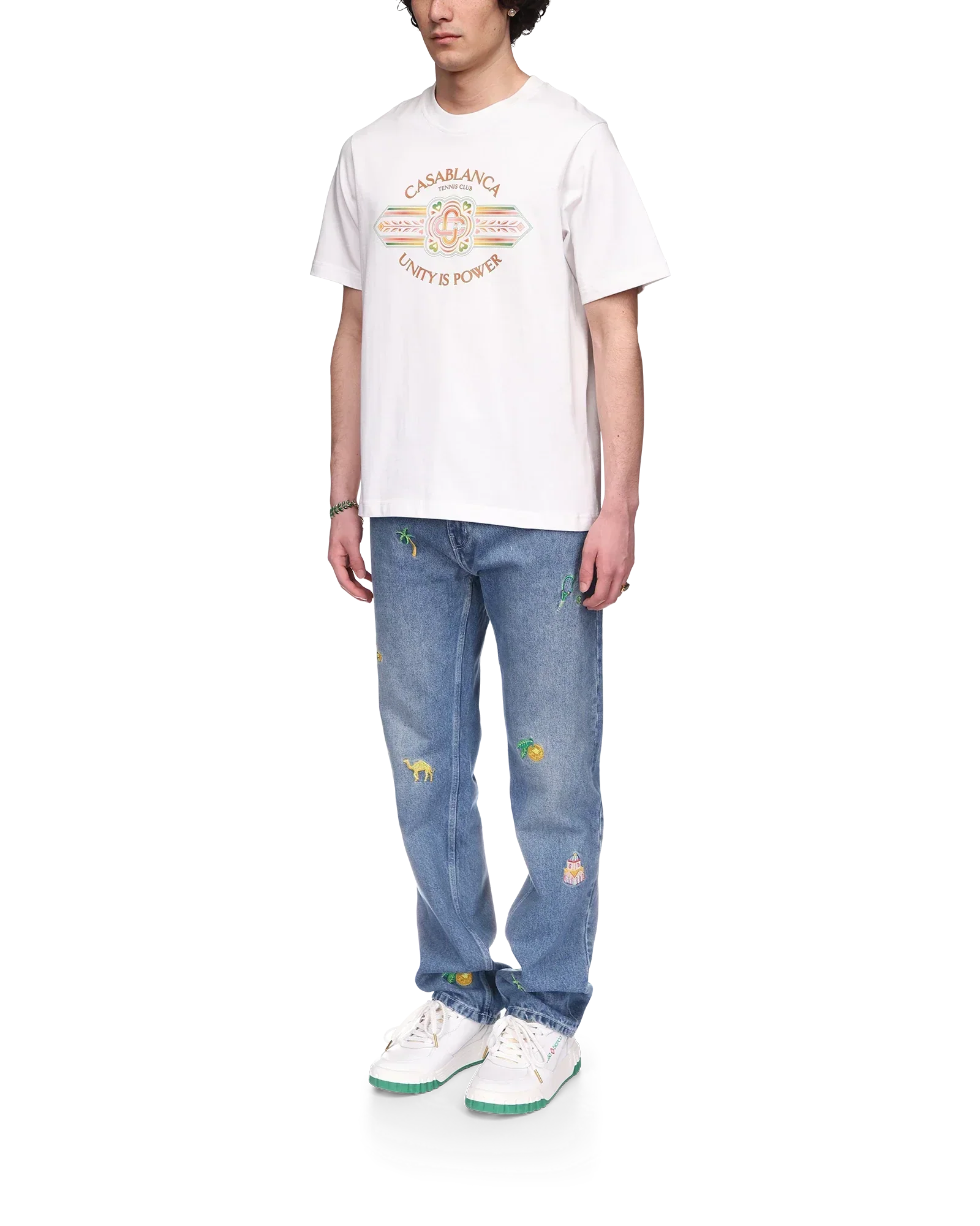 Unity Is Power Short Sleeve T-Shirt | Casablanca Paris | Image 3