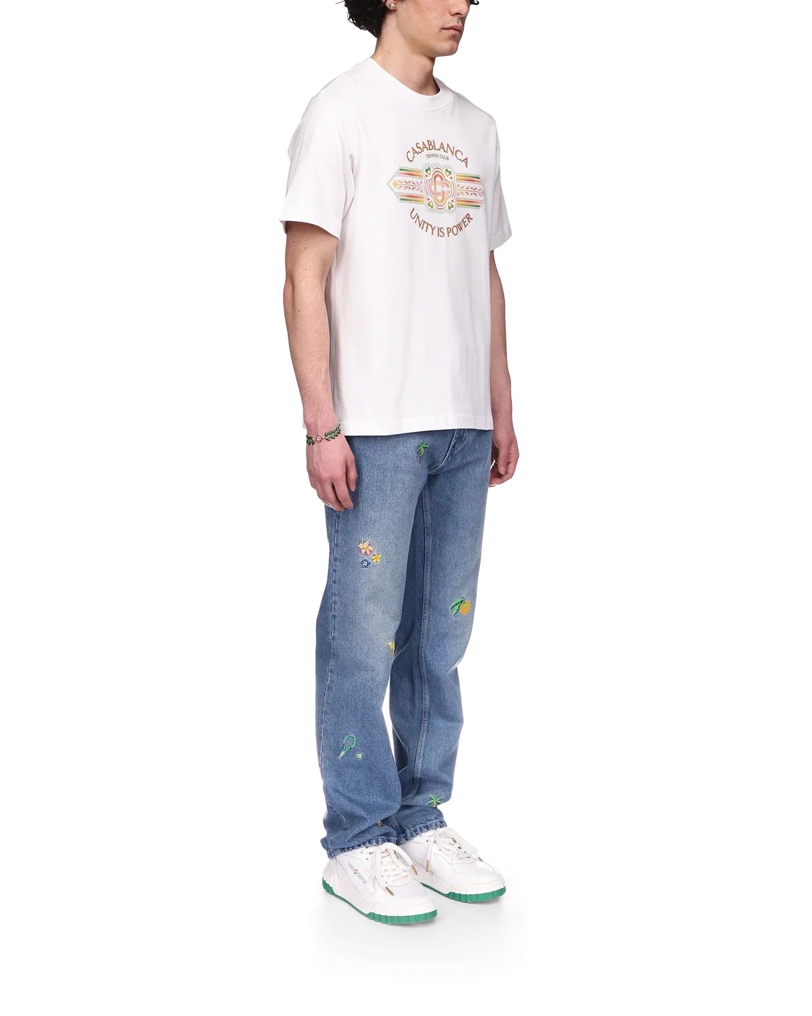 Unity Is Power Short Sleeve T-Shirt | Casablanca Paris | Image 5