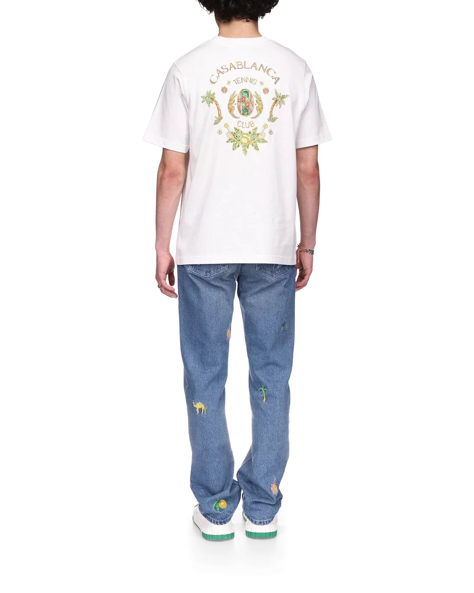 Joyaux D'Afrique Tennis Club Short Sleeve T-Shirt | Casablanca Paris | Image 2
