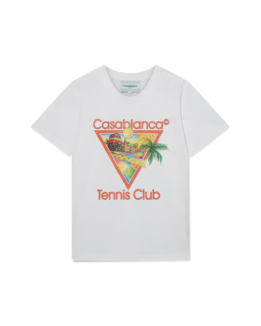 Afro Cubism Tennis Club Short Sleeve T-Shirt | Casablanca Paris | Image 1