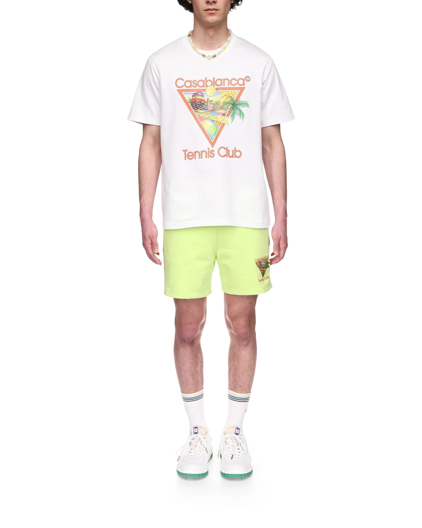Afro Cubism Tennis Club Short Sleeve T-Shirt | Casablanca Paris | Image 2