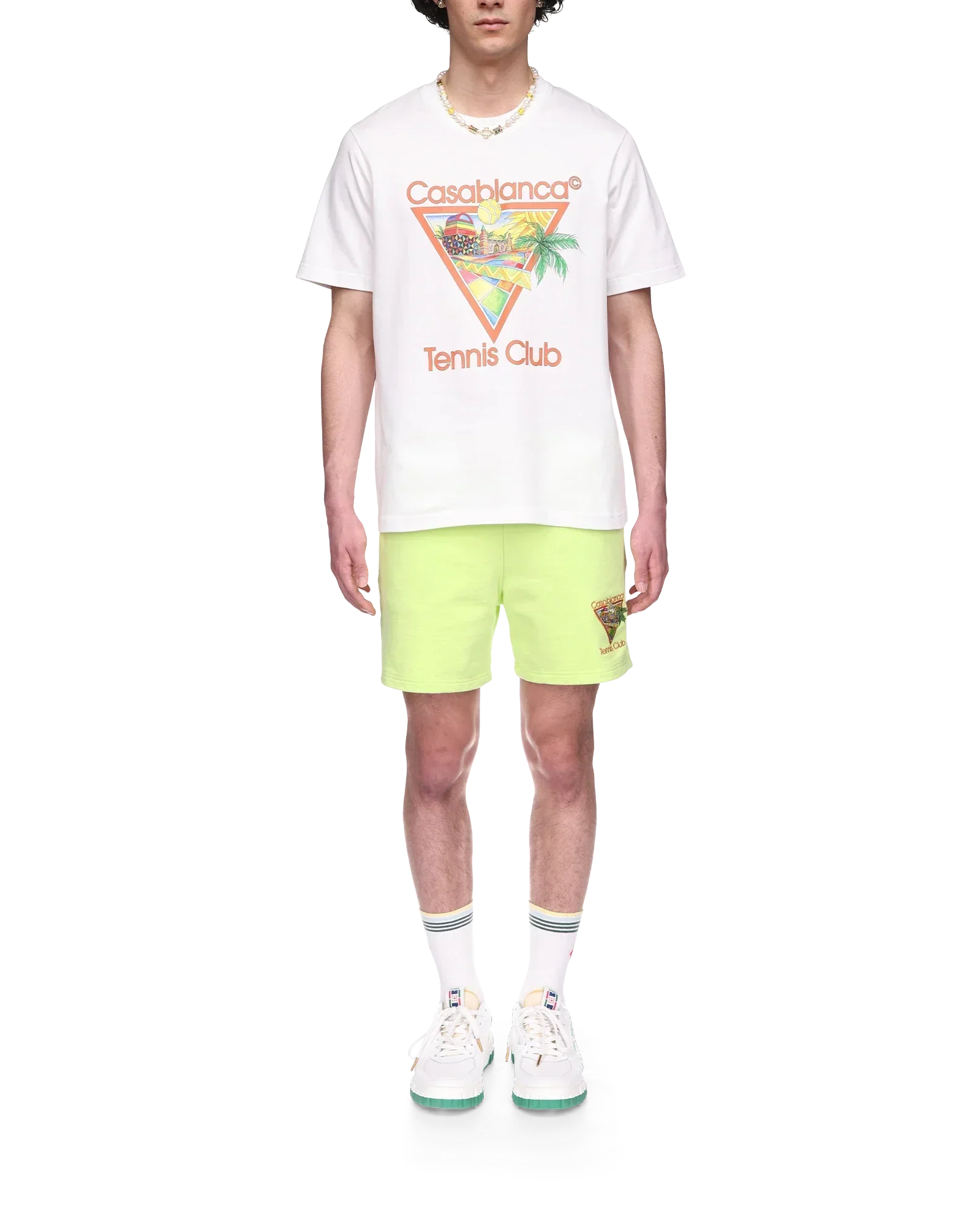 Afro Cubism Tennis Club Short Sleeve T-Shirt | Casablanca Paris | Image 2