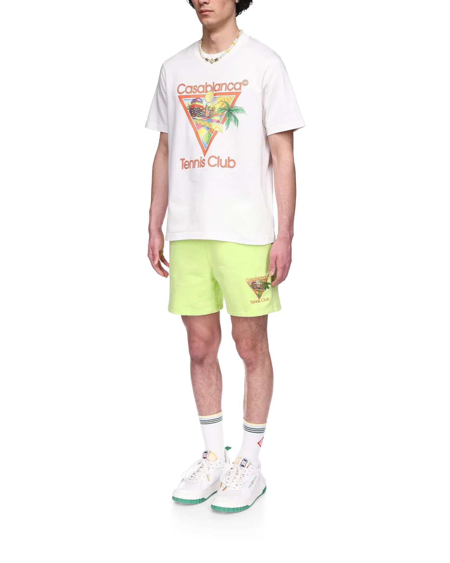 Afro Cubism Tennis Club Short Sleeve T-Shirt | Casablanca Paris | Image 3