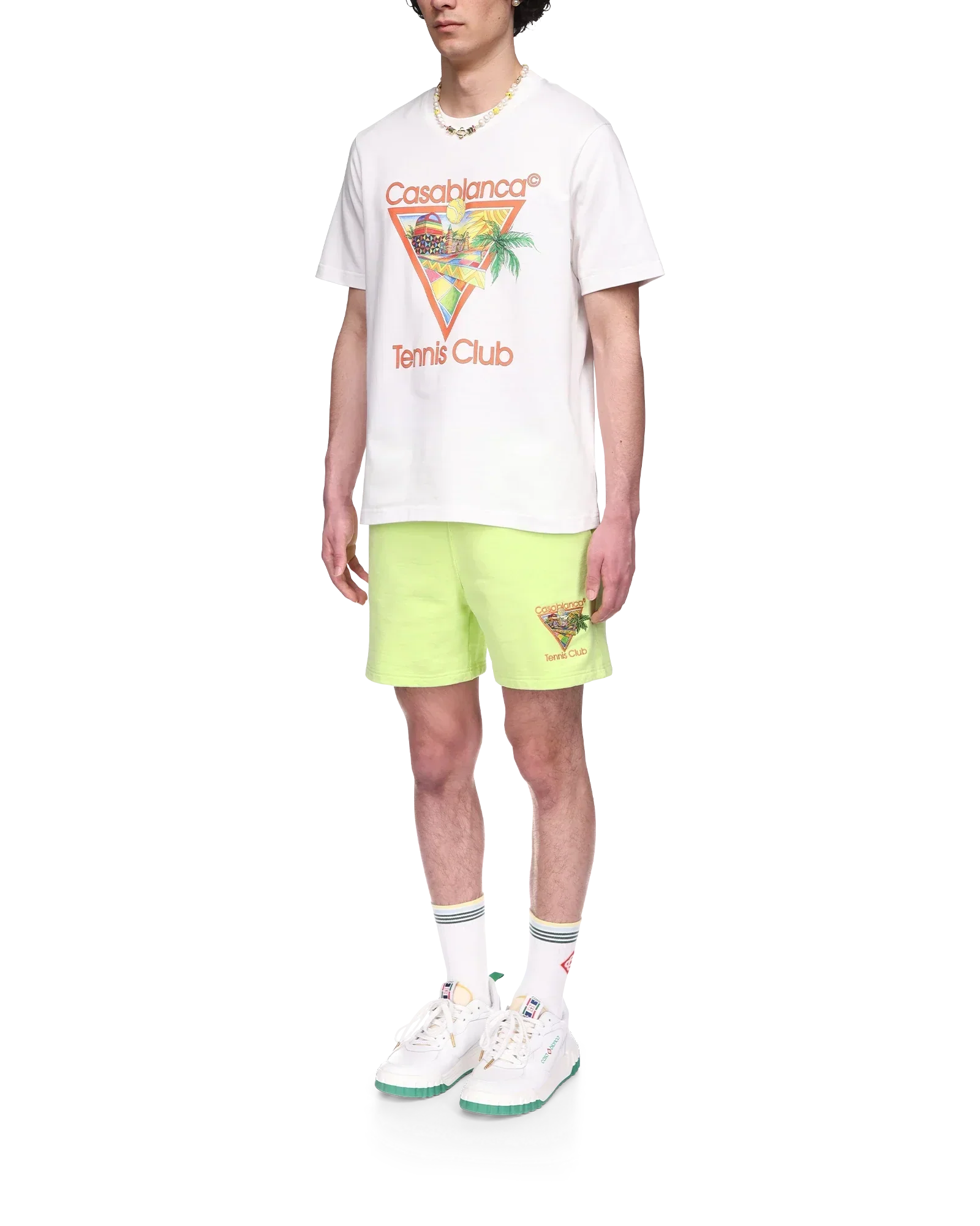 Afro Cubism Tennis Club Short Sleeve T-Shirt | Casablanca Paris | Image 3