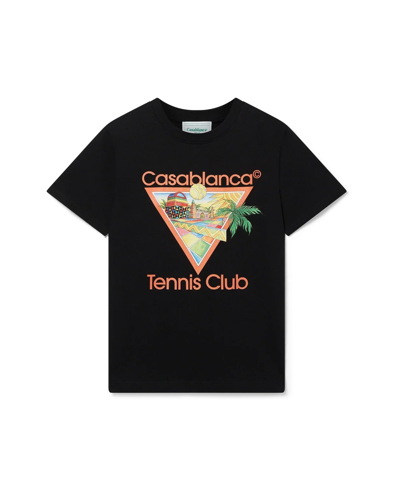 Afro Cubism Tennis Club Short Sleeve T-Shirt | Casablanca Paris | Image 1