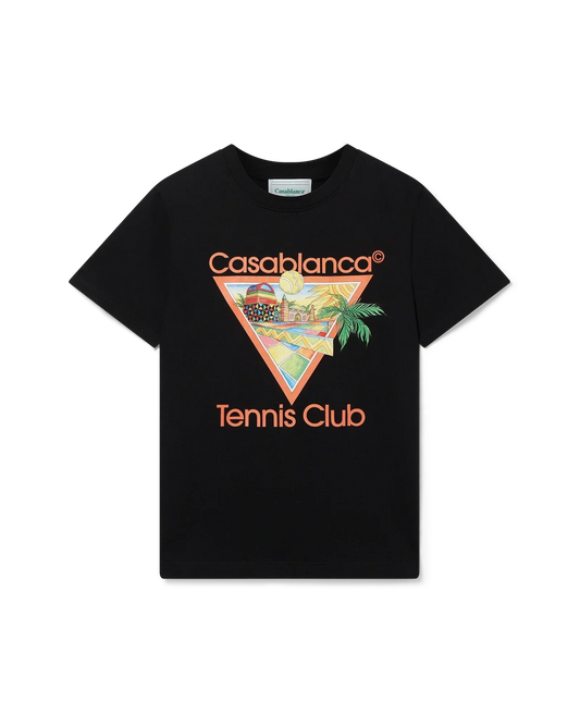 Afro Cubism Tennis Club Short Sleeve T-Shirt | Casablanca Paris | Image 1