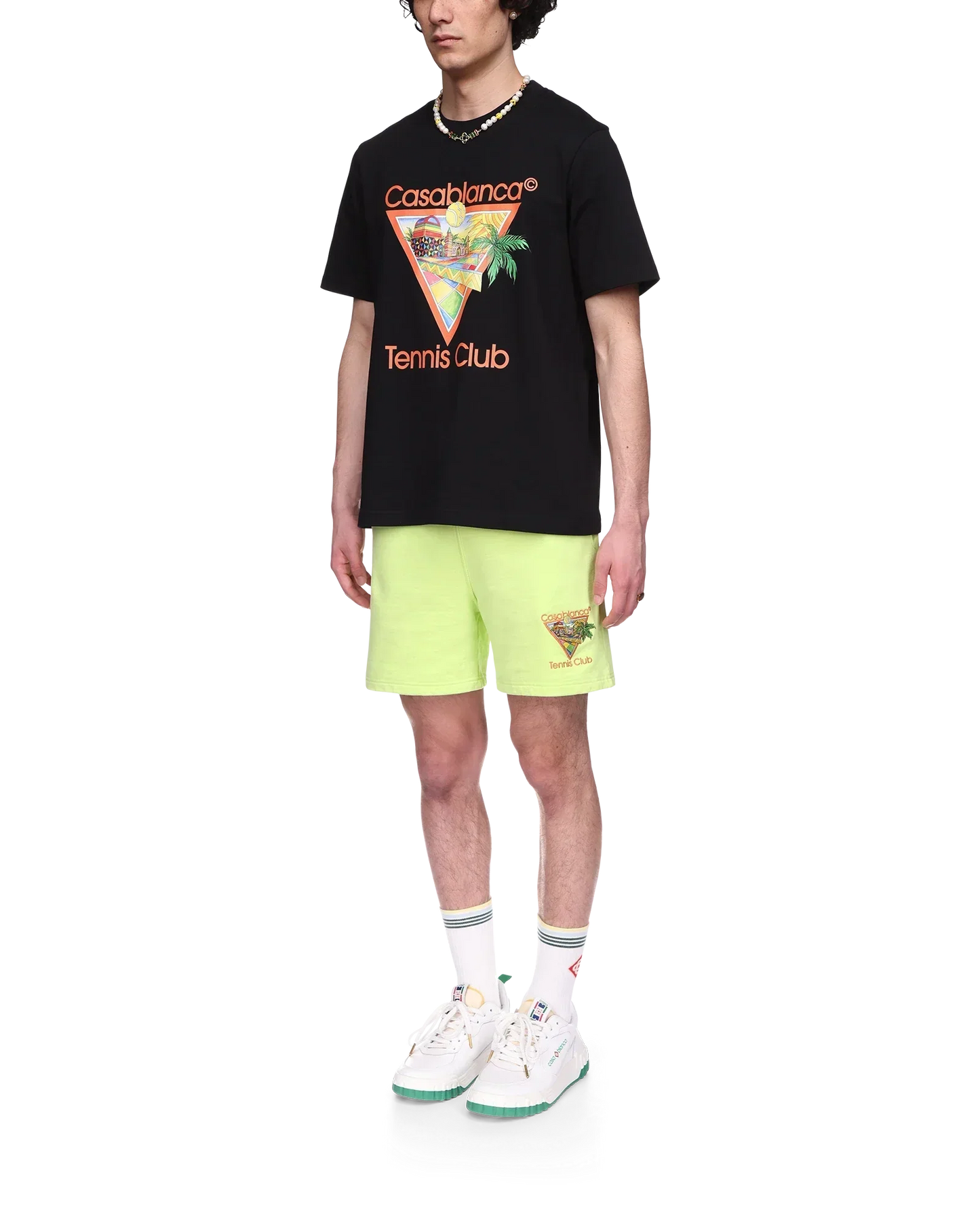 Afro Cubism Tennis Club Short Sleeve T-Shirt | Casablanca Paris | Image 3