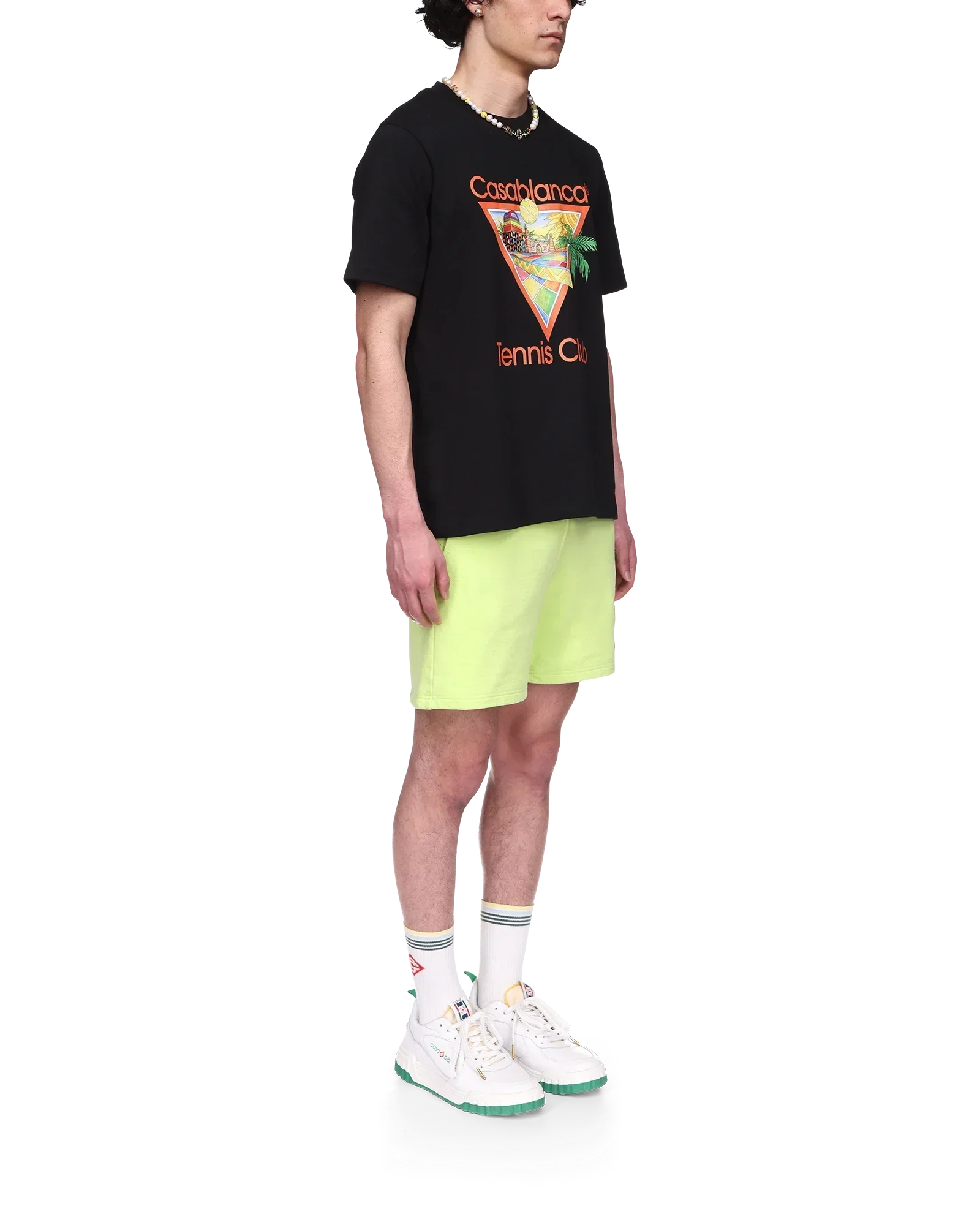 Afro Cubism Tennis Club Short Sleeve T-Shirt | Casablanca Paris | Image 5