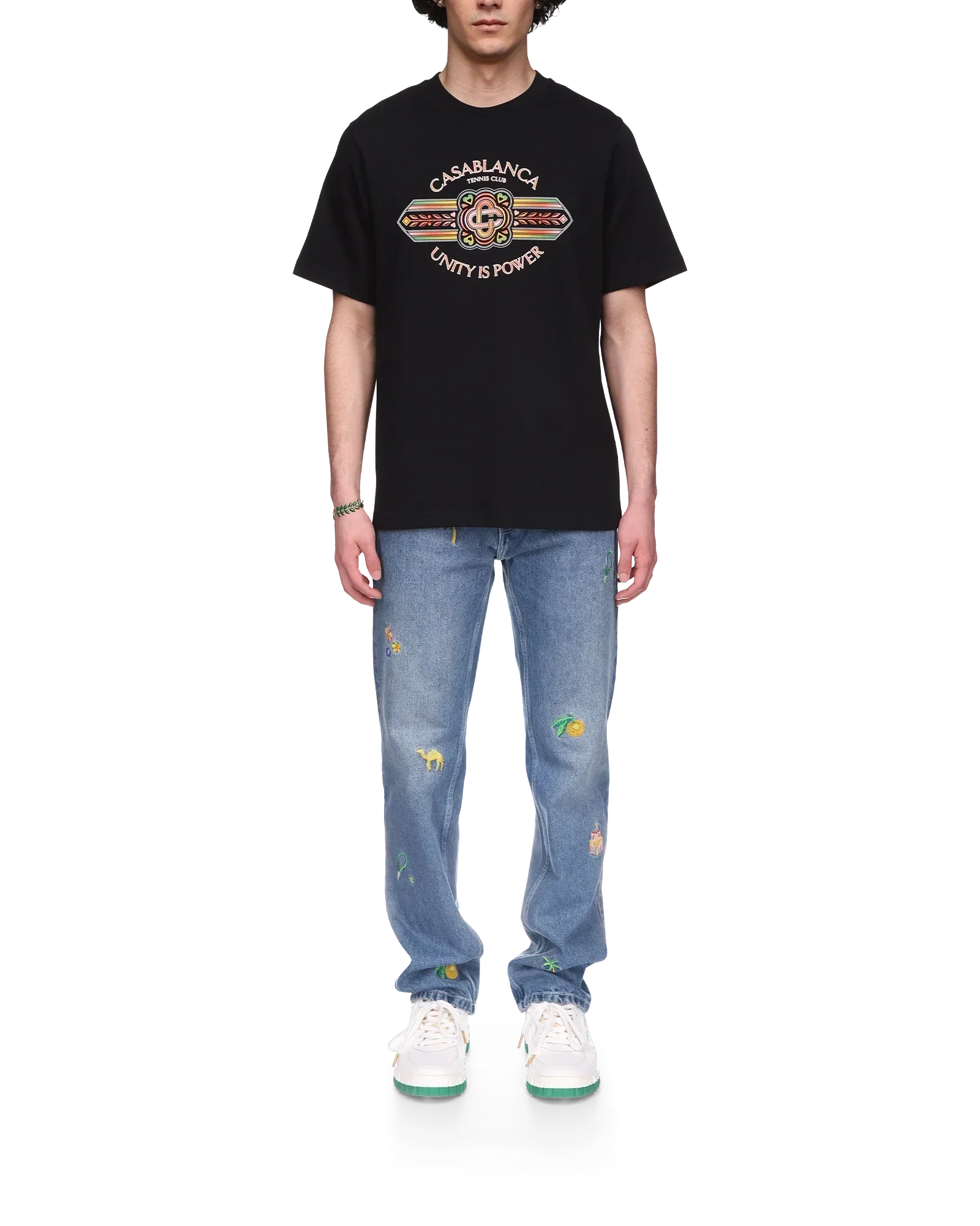 Unity Is Power Short Sleeve T-Shirt | Casablanca Paris | Image 2