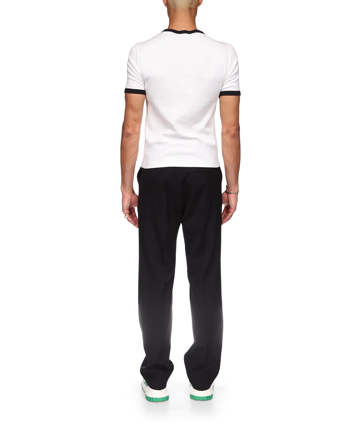 Gradient Stripe Ringer Short Sleeve T-Shirt | Casablanca Paris | Image 4
