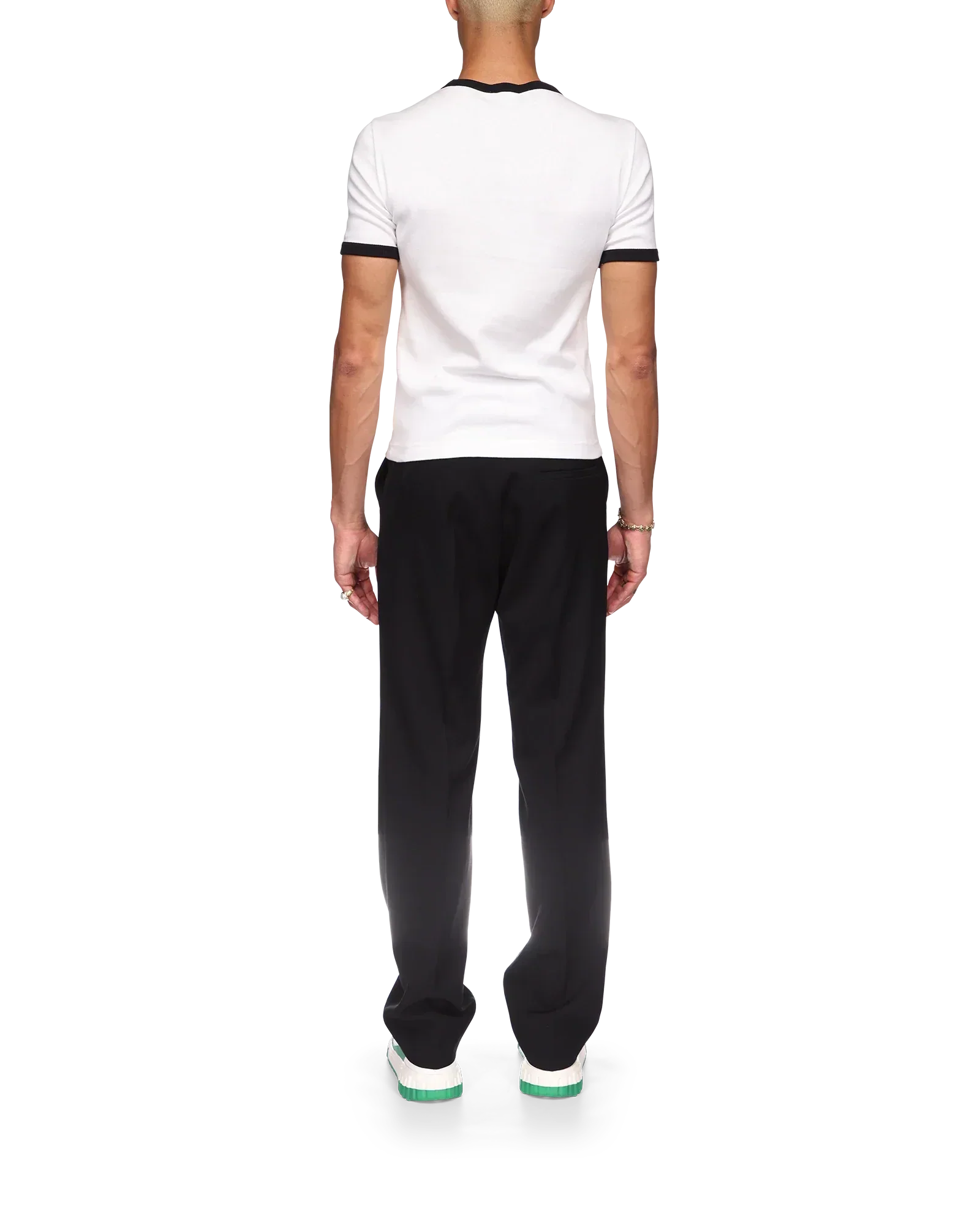 Gradient Stripe Ringer Short Sleeve T-Shirt | Casablanca Paris | Image 4