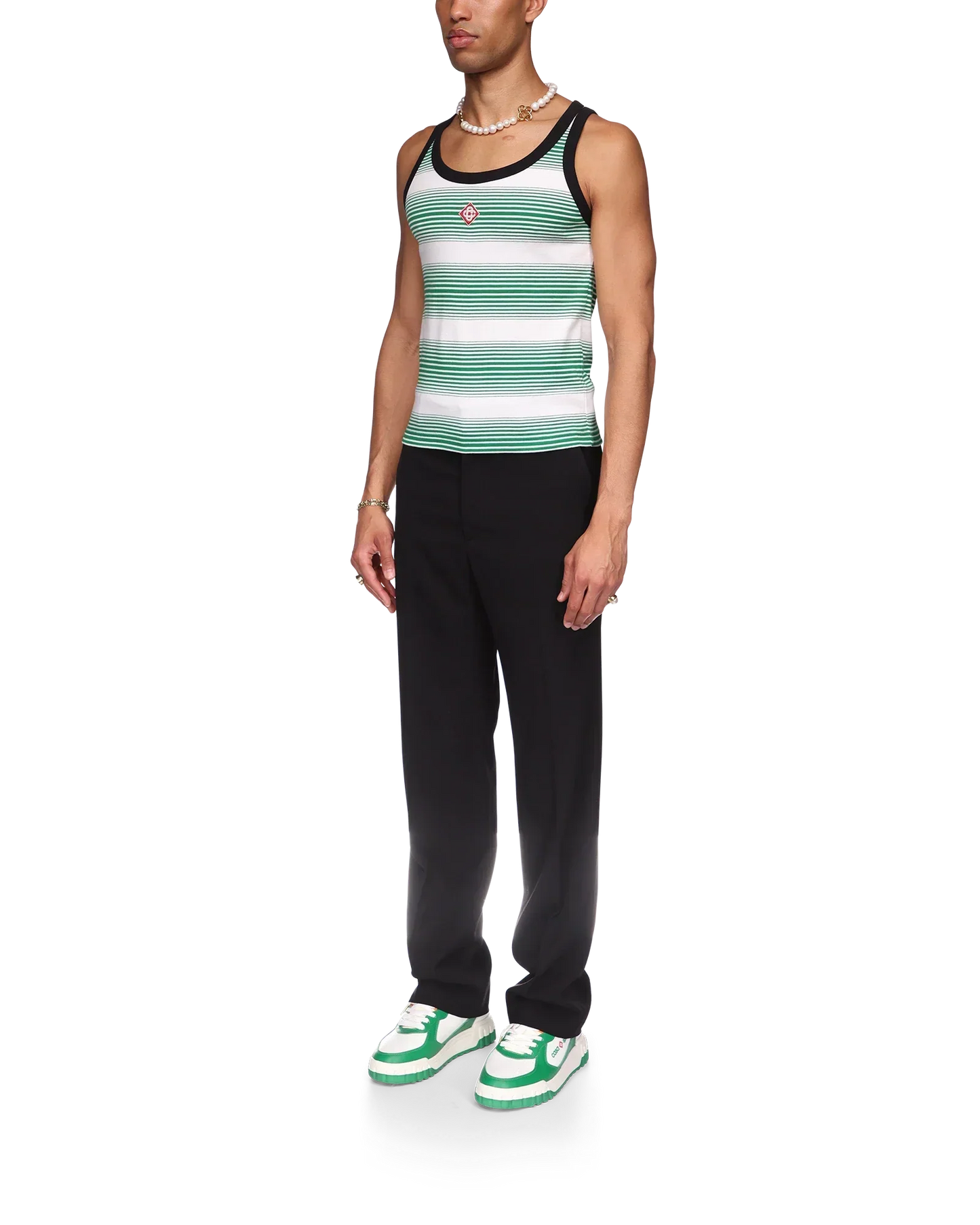 Gradient Stripe Ringer Tank Top | Casablanca Paris | Image 3