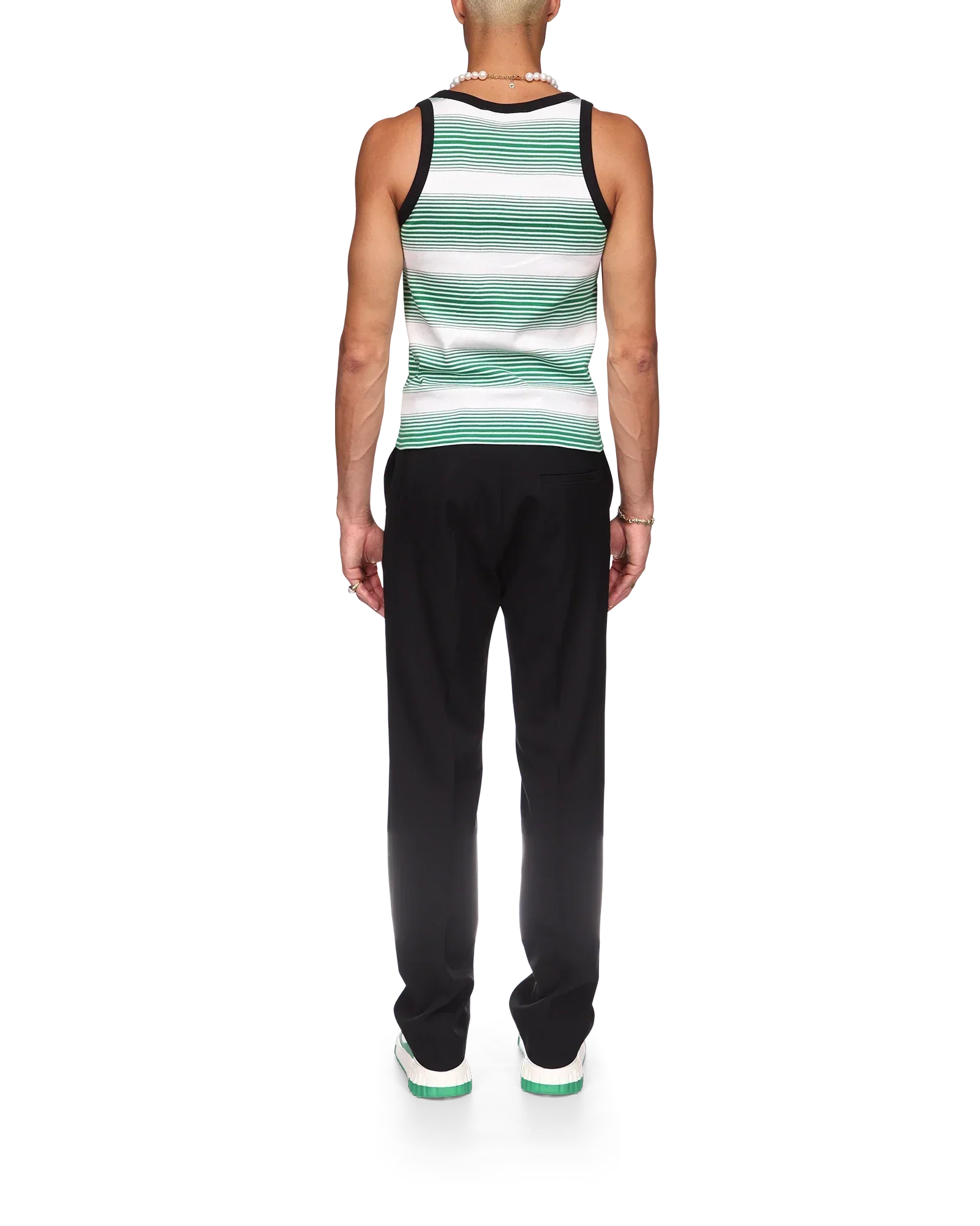 Gradient Stripe Ringer Tank Top | Casablanca Paris | Image 4