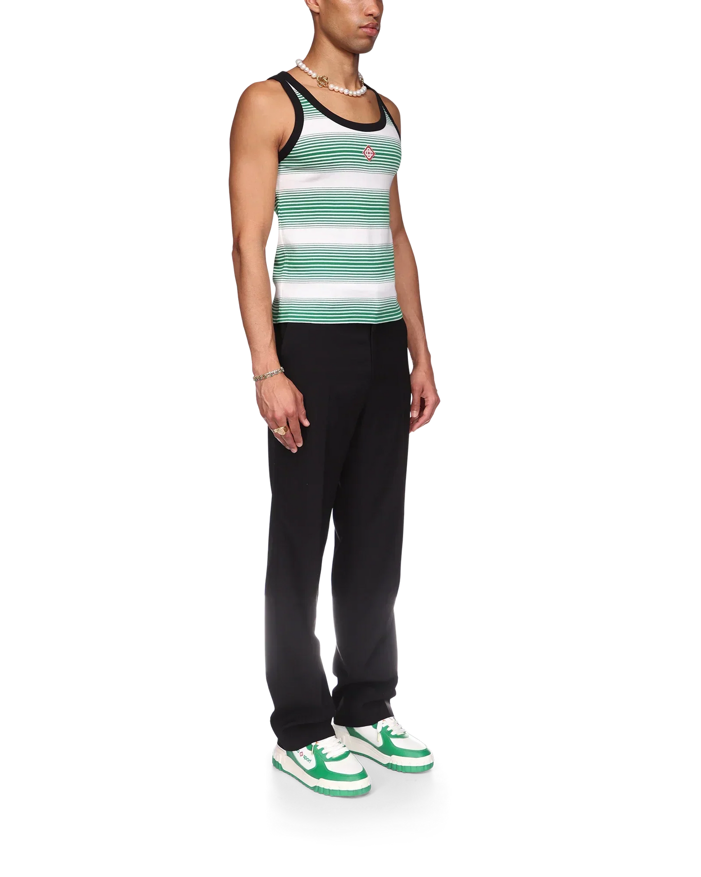 Gradient Stripe Ringer Tank Top | Casablanca Paris | Image 5