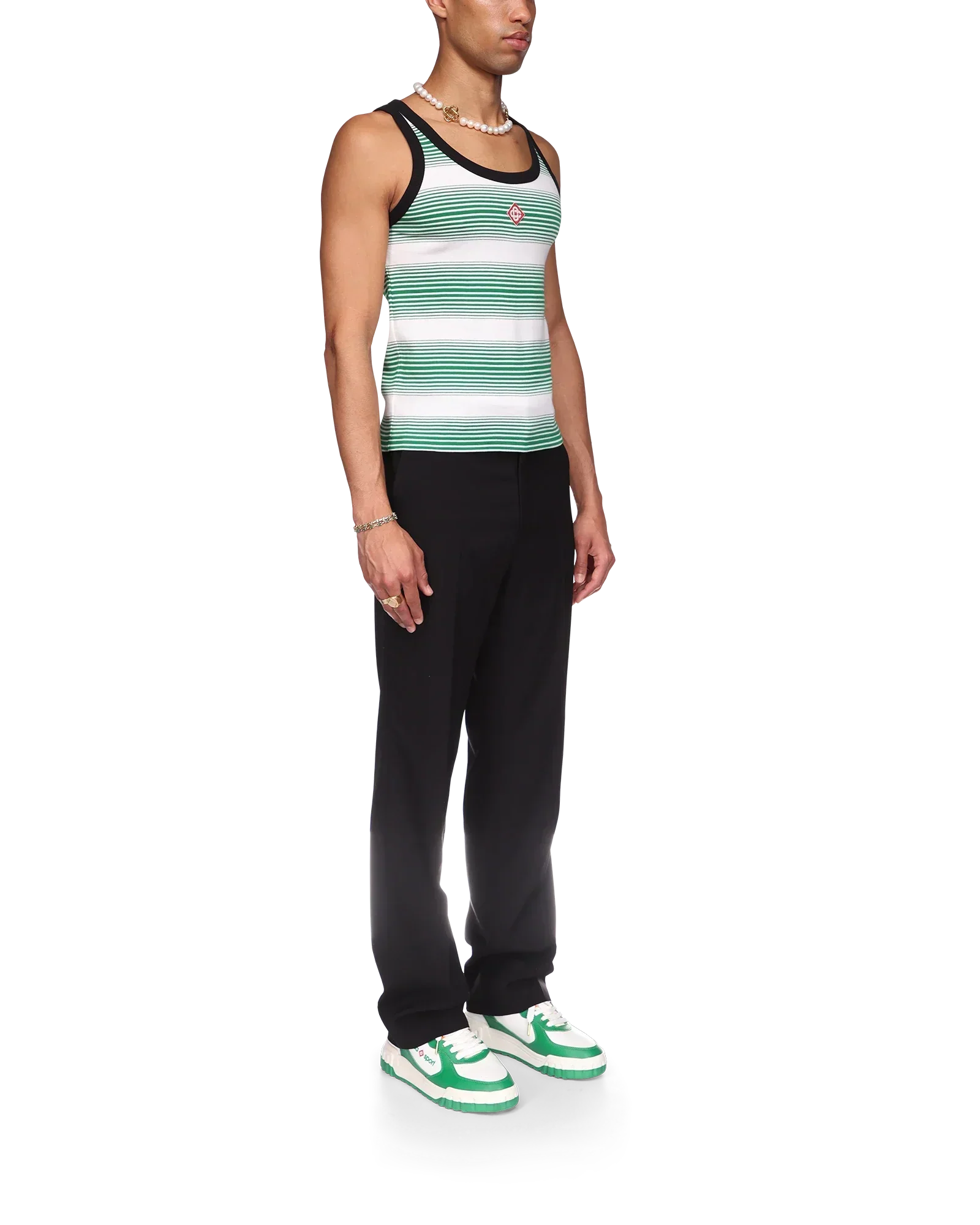 Gradient Stripe Ringer Tank Top | Casablanca Paris | Image 5