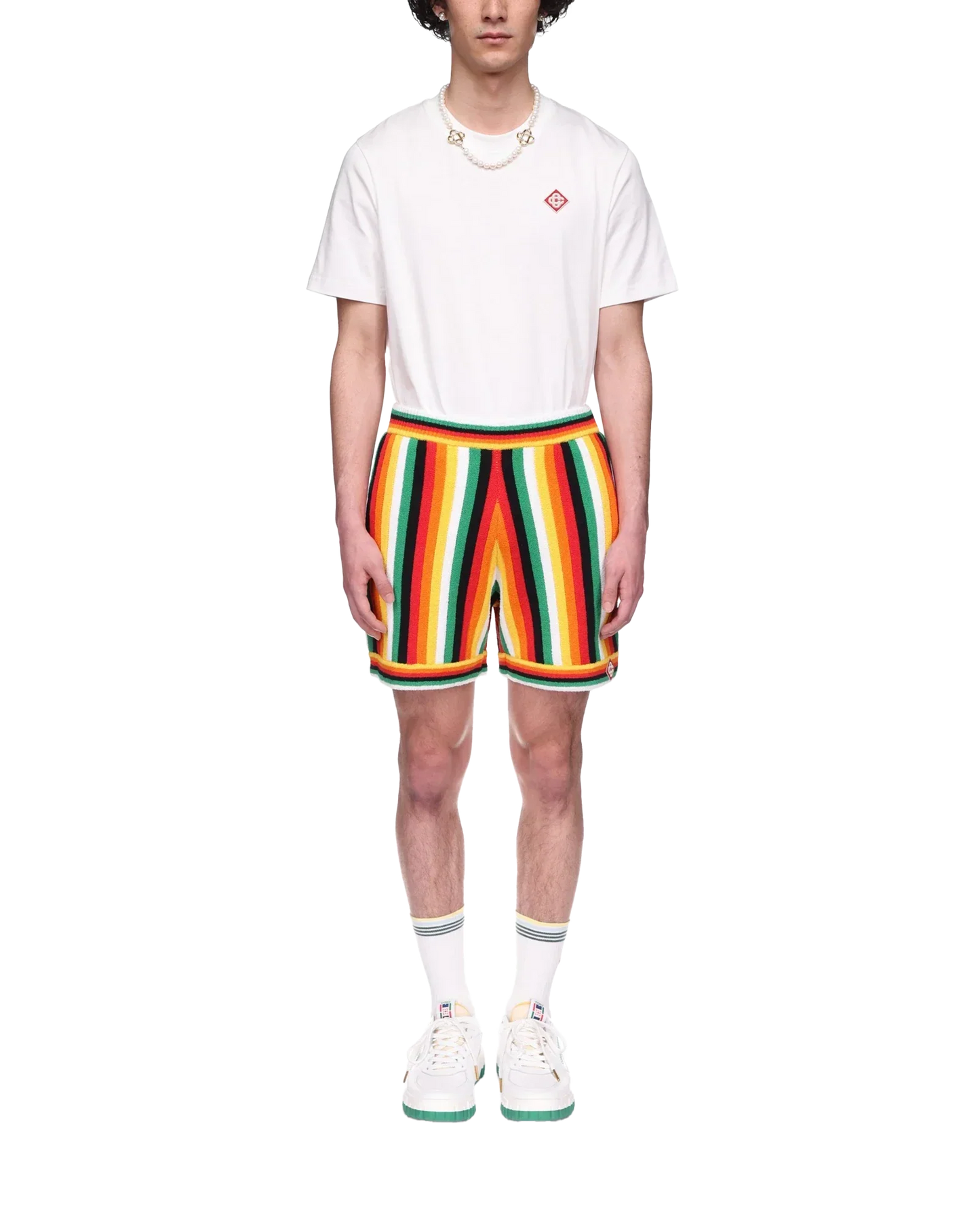 Striped Towelling Shorts | Casablanca Paris | Image 2