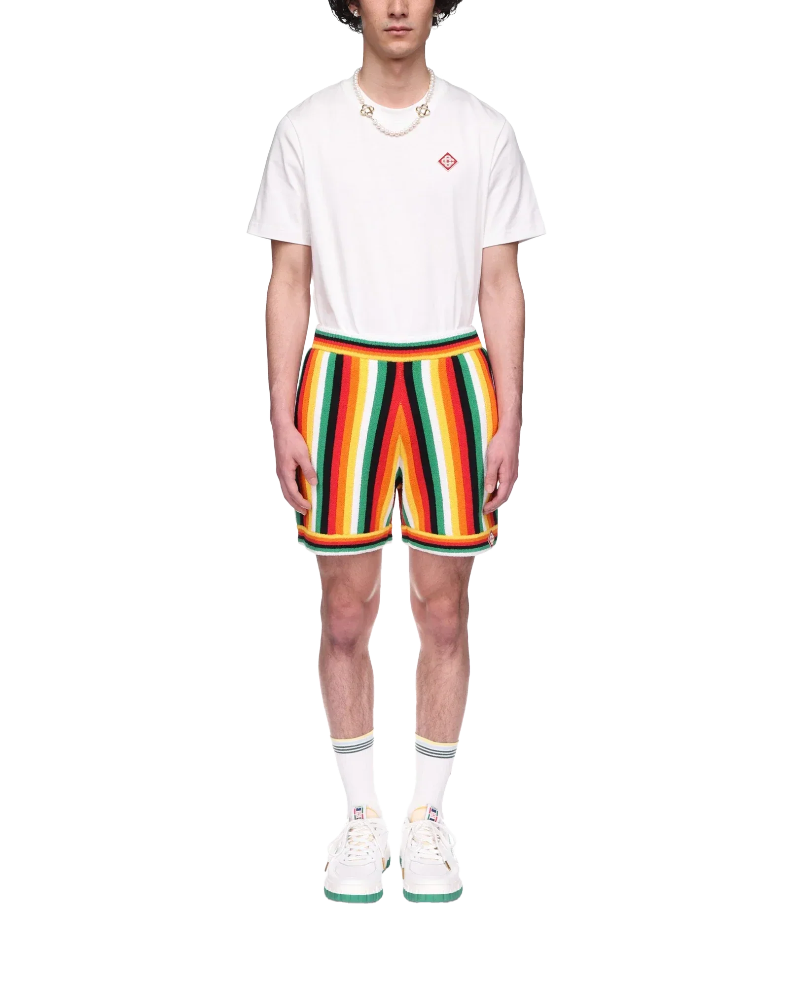 Striped Towelling Shorts | Casablanca Paris | Image 2