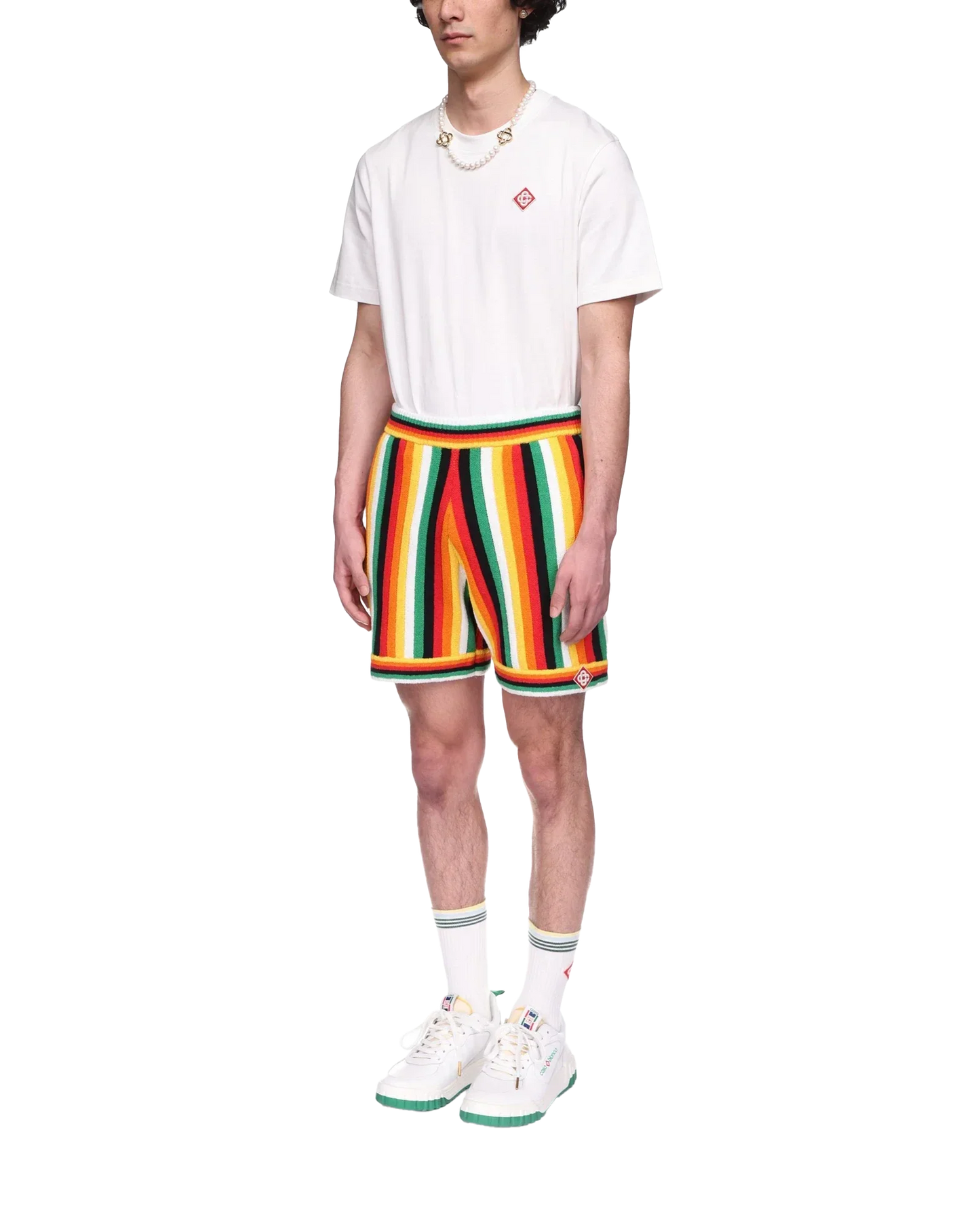 Striped Towelling Shorts | Casablanca Paris | Image 3