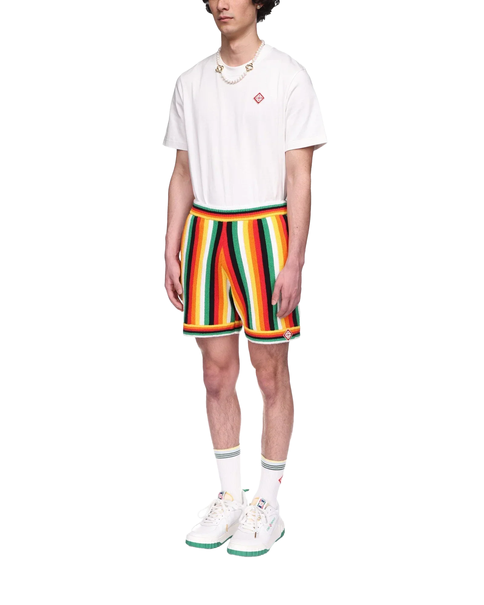 Striped Towelling Shorts | Casablanca Paris | Image 3