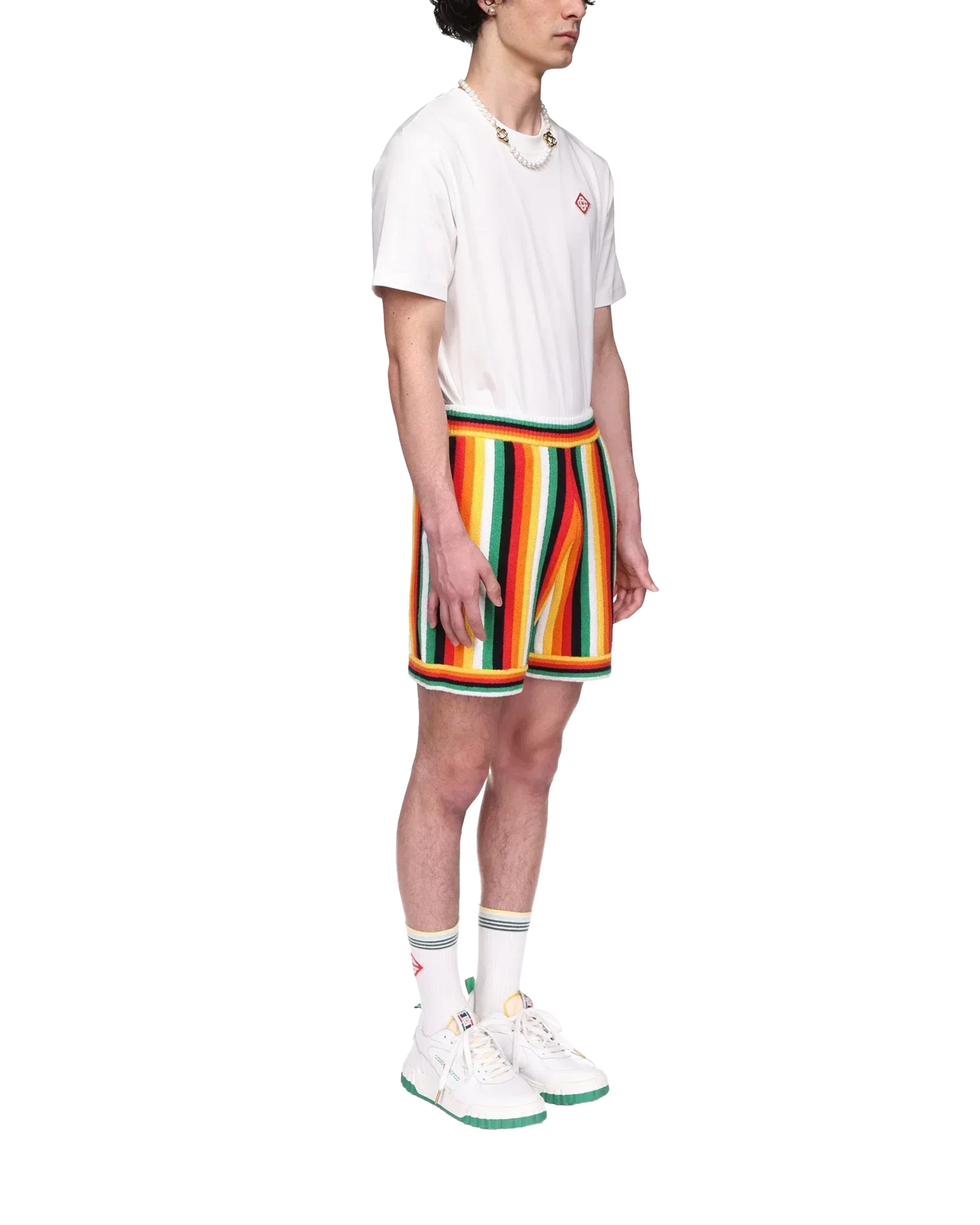 Striped Towelling Shorts | Casablanca Paris | Image 5
