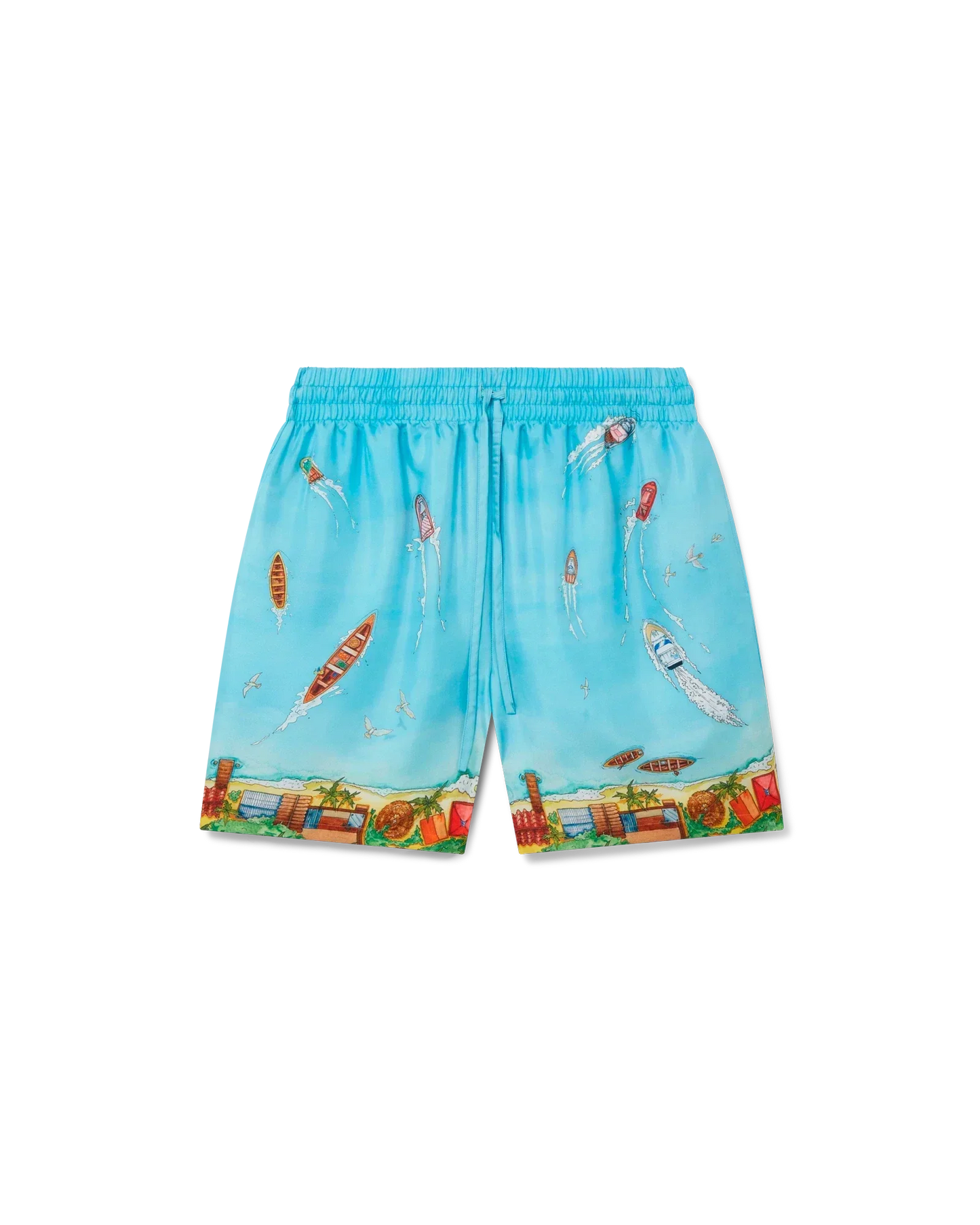 Maison Sur Piloti Silk Shorts | Casablanca Paris | Image 1