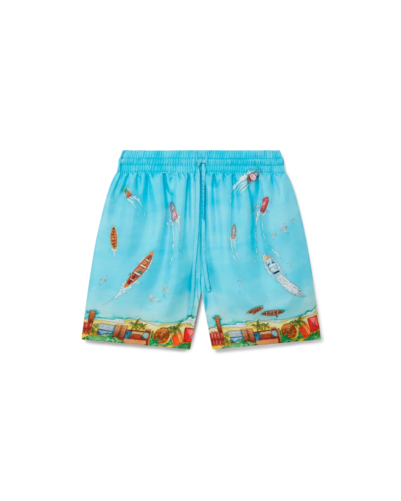 Maison Sur Piloti Silk Shorts | Casablanca Paris | Image 1