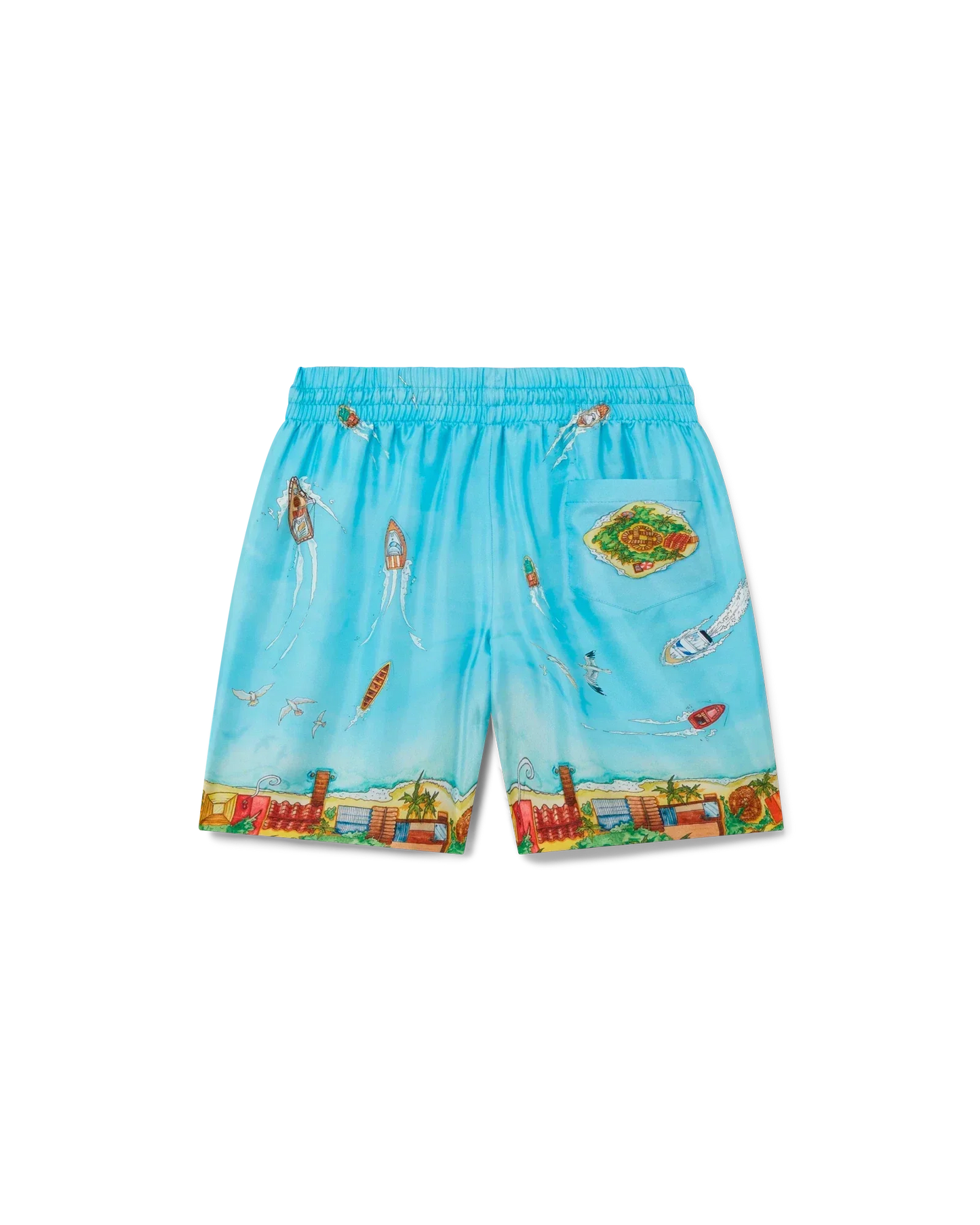 Maison Sur Piloti Silk Shorts | Casablanca Paris | Image 2