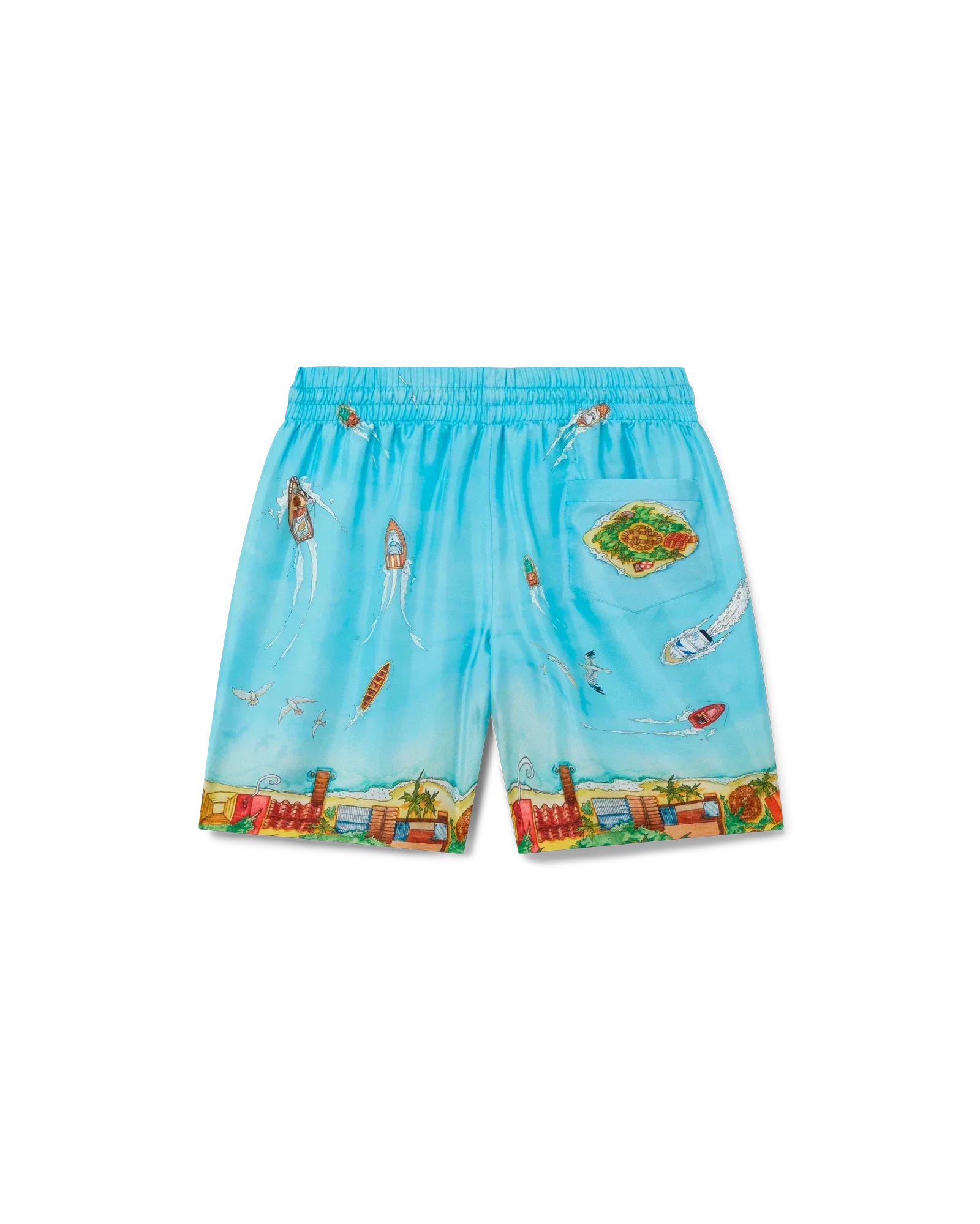 Maison Sur Piloti Silk Shorts | Casablanca Paris | Image 2